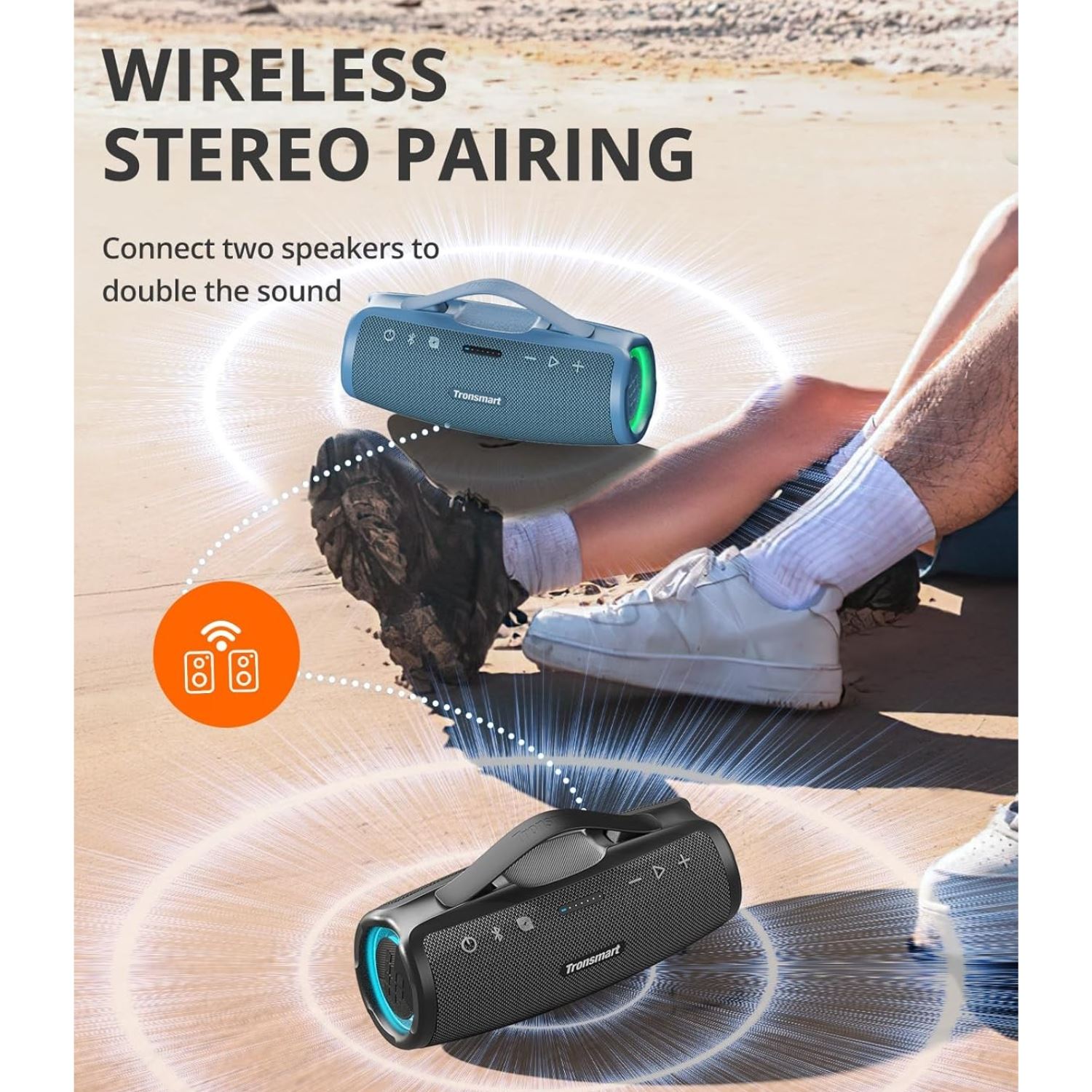 ALTAVOZ PORTÁTIL TRONSMART MIRTUNE S100 - NEGRO - 3