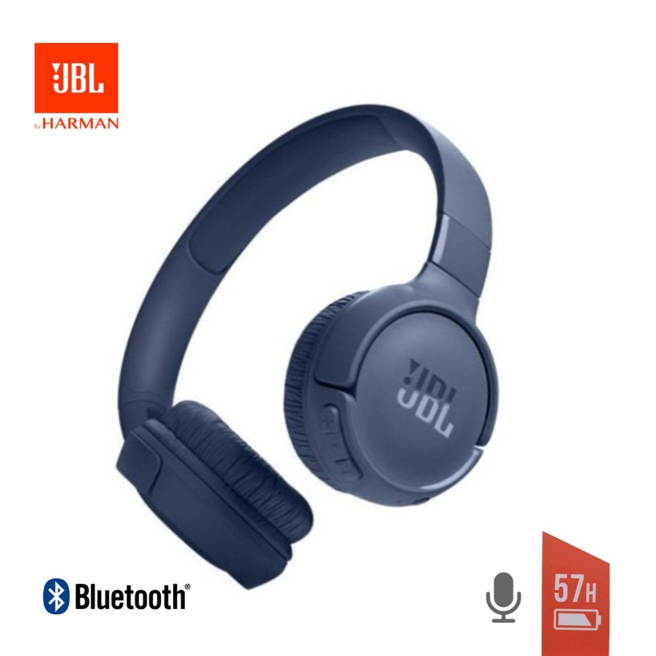 AUDÍFONOS JBL OVER-EAR 5.3 PURE BASS SOUND TUNE 520BT AZUL BLUETOOTH - 1