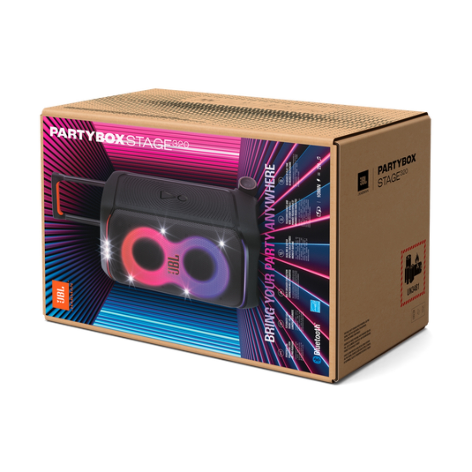 PARLANTE BLUETOOTH JBL PARTYBOX STAGE 320 240 W - 10