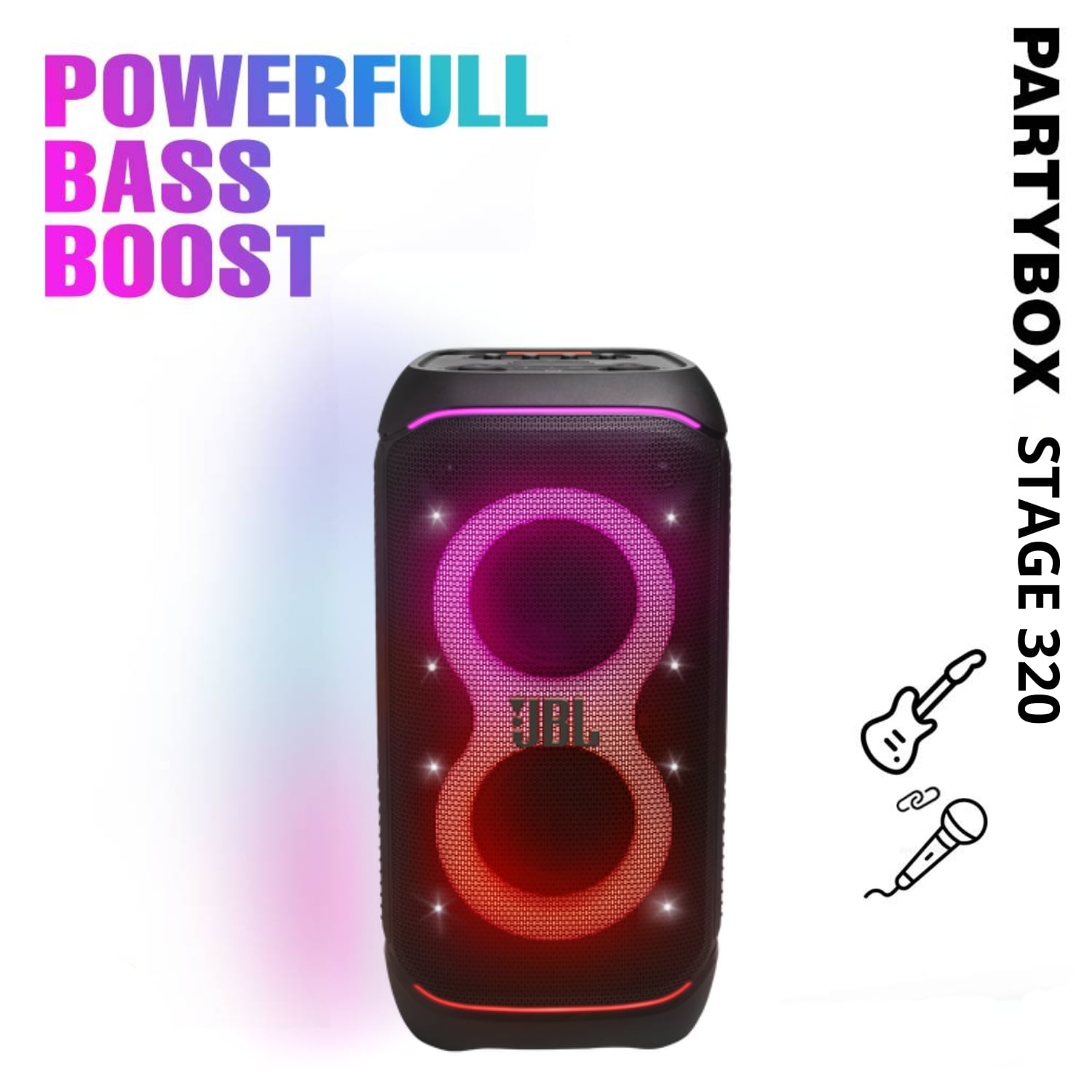 PARLANTE BLUETOOTH JBL PARTYBOX STAGE 320 240 W - 9