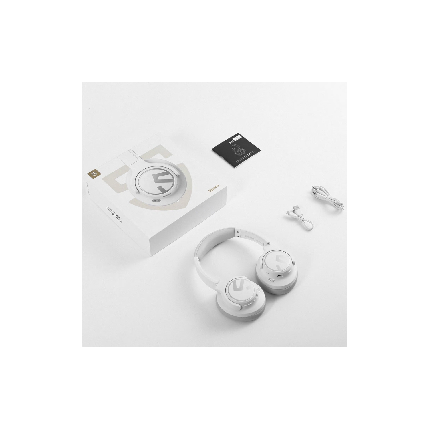 AUDIFONOS SOUNDPEATS SPACE BLANCO 123 HRS - 3