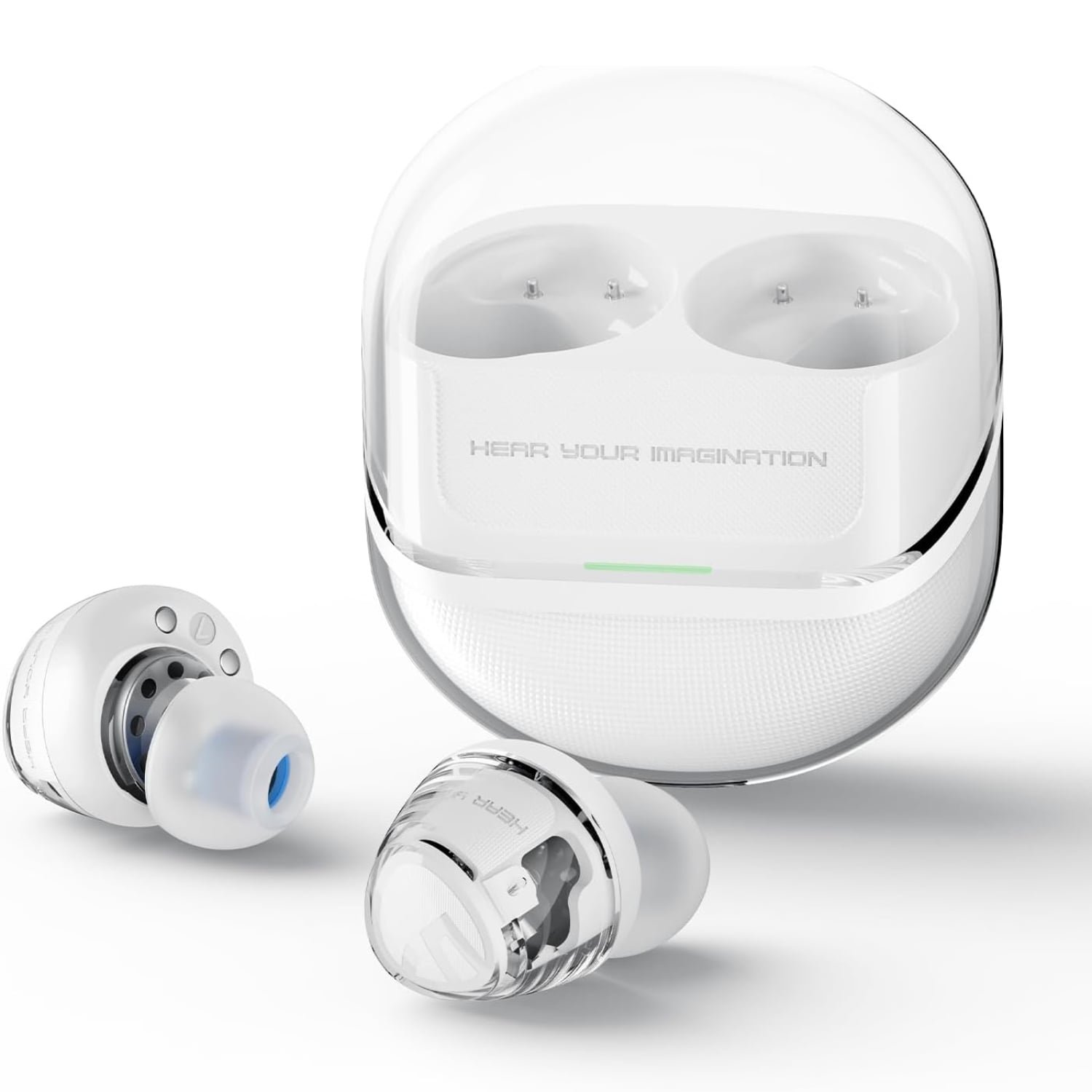 AUDÍFONOS SOUNDPEATS CLEAR DOT BLANCO - 1