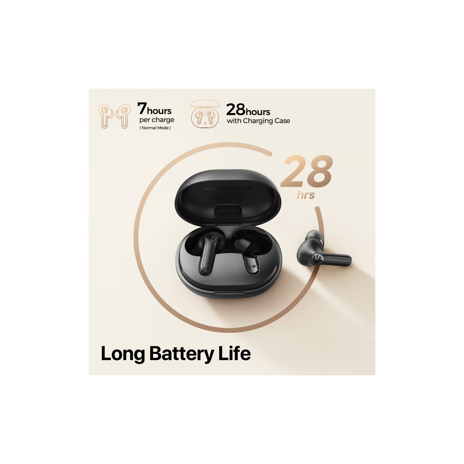 AUDÍFONOS SOUNDPEATS T3 PRO ANC NEGRO 28 HORAS DE BATERÍA - 3