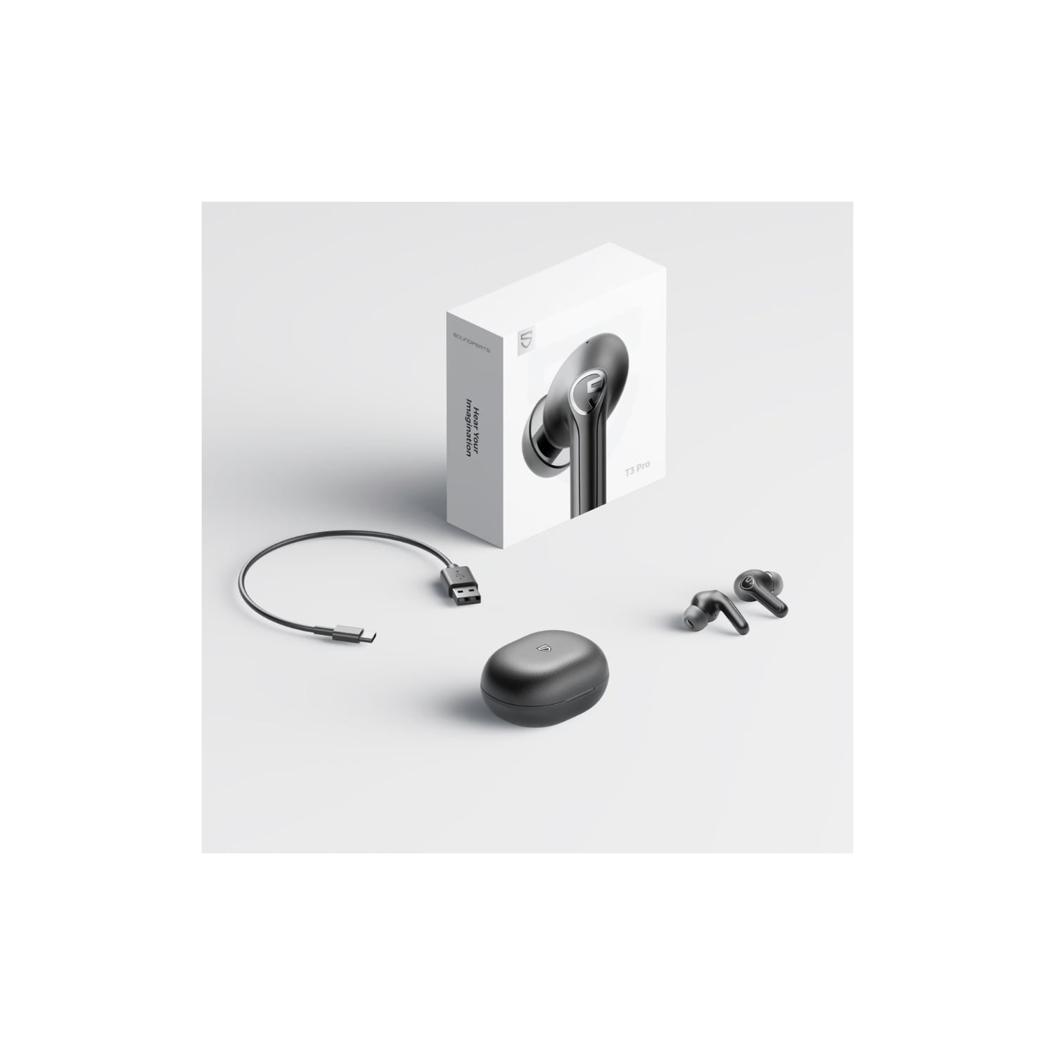 AUDÍFONOS SOUNDPEATS T3 PRO ANC NEGRO 28 HORAS DE BATERÍA - 5