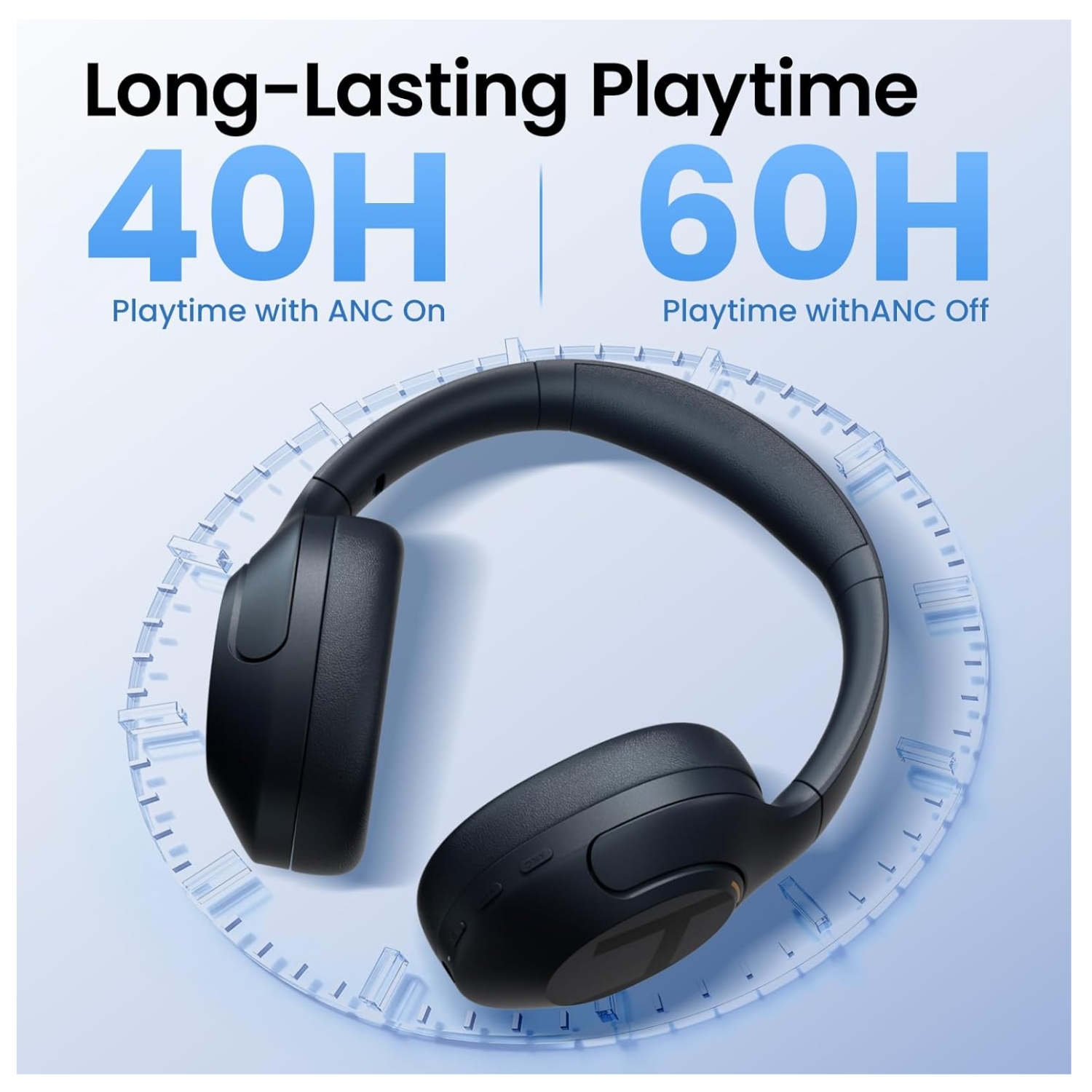 AUDÍFONOS HAYLOU S35 ANC NEGRO OVER EAR BLUETOOTH 60H HI-RES AUDIO - 3