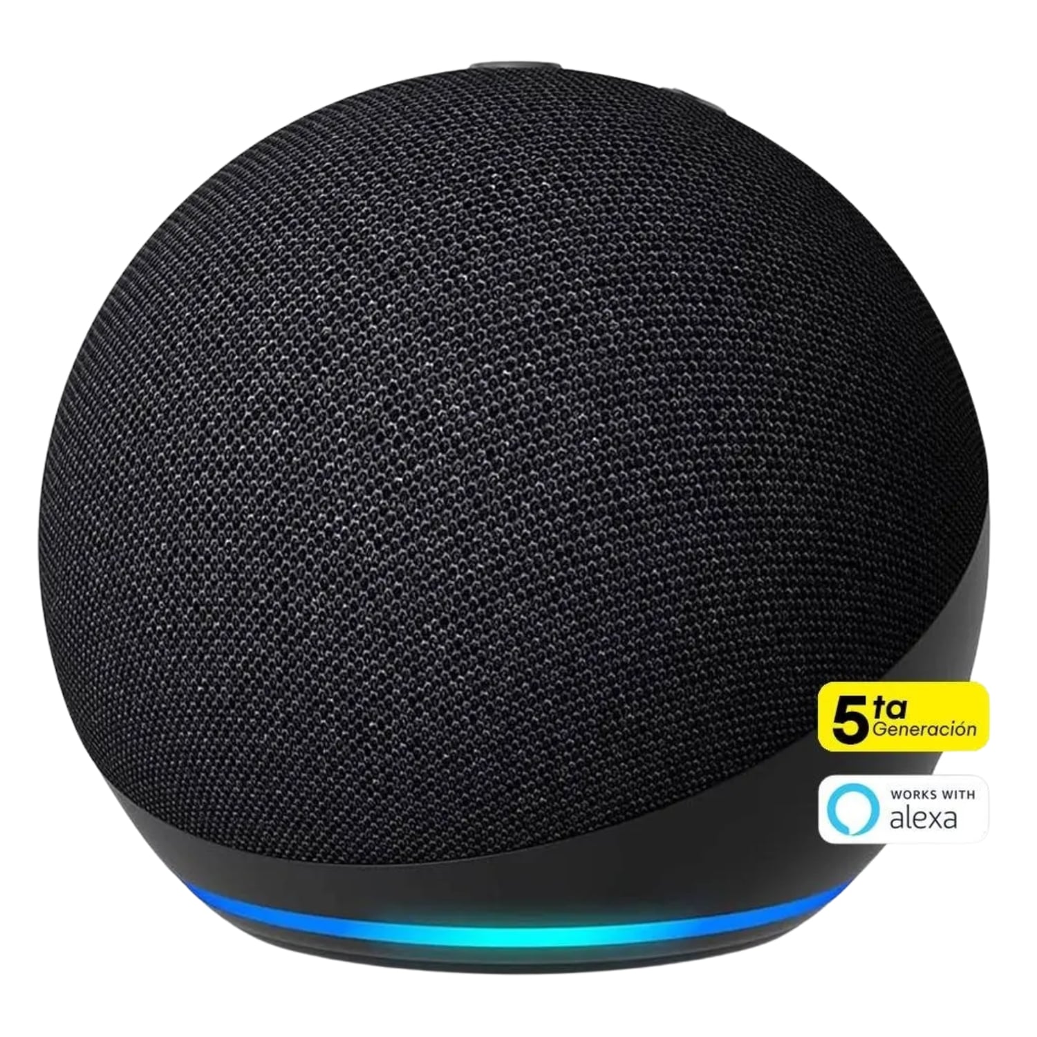 AMAZON ALEXA ECHO DOT 5TA GEN NEGRO + FOCO INTELIGENTE + ENCHUFE INTELIGENTE - 2