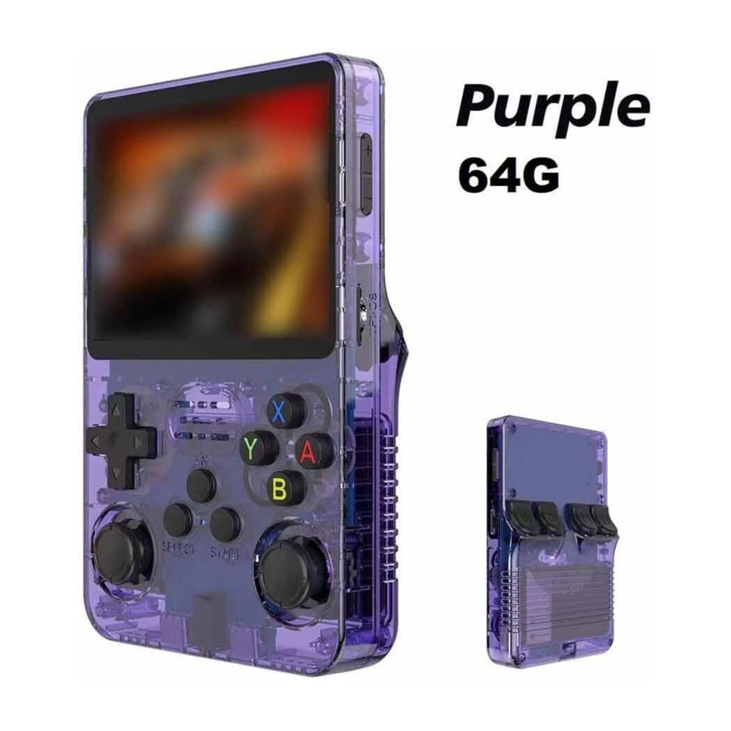 CONSOLA VIDEO JUEGOS RETRO R36S MORADO 10000 JUEGOS - 3