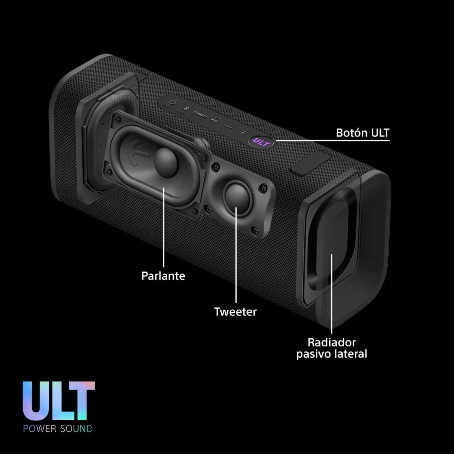 ⁠PARLANTE PARA FIESTA SONY SRS-ULT30 24HRS WATERPROOF ULT FIELD 3 NEGRO - 6