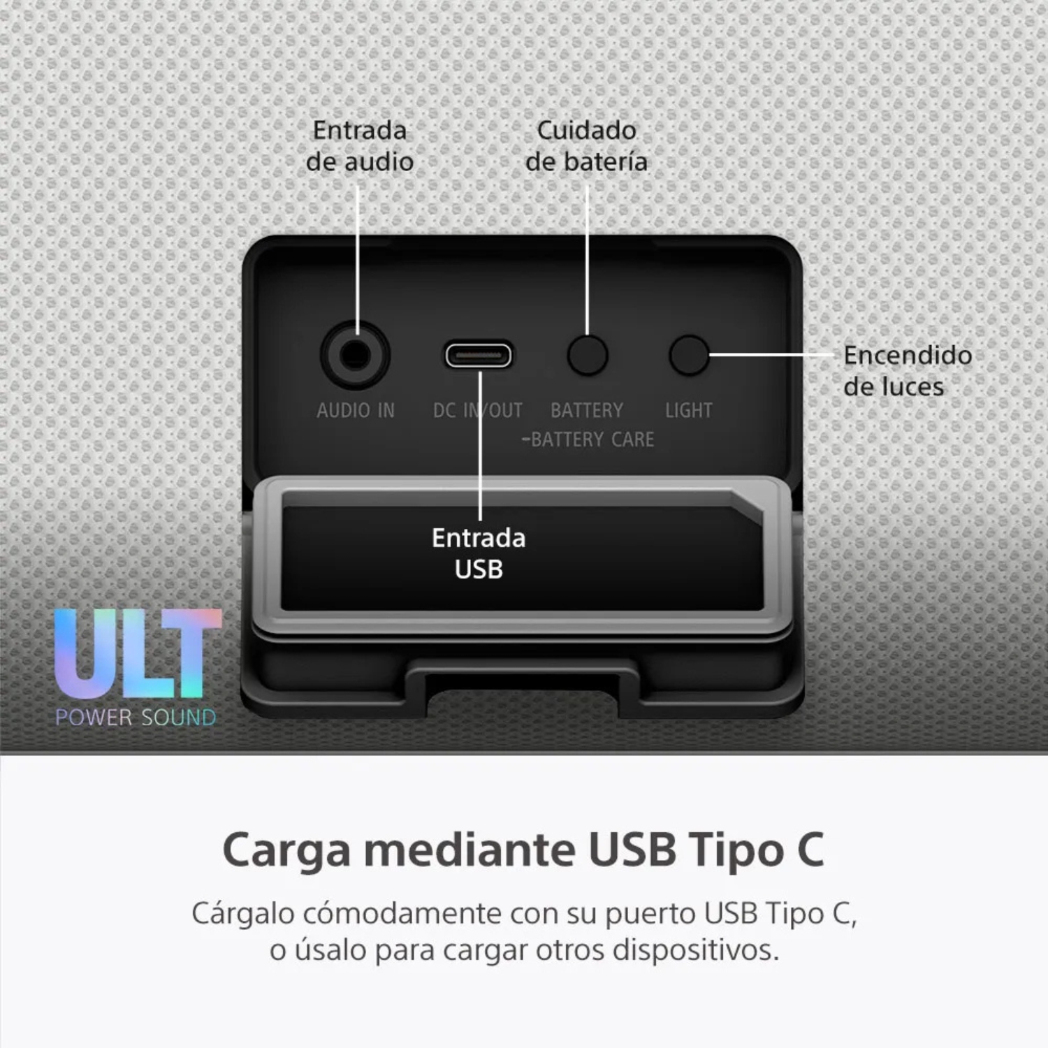 PARLANTE PARA FIESTA SONY SRS-ULT50 ULT FIELD 5 BLANCO - 8