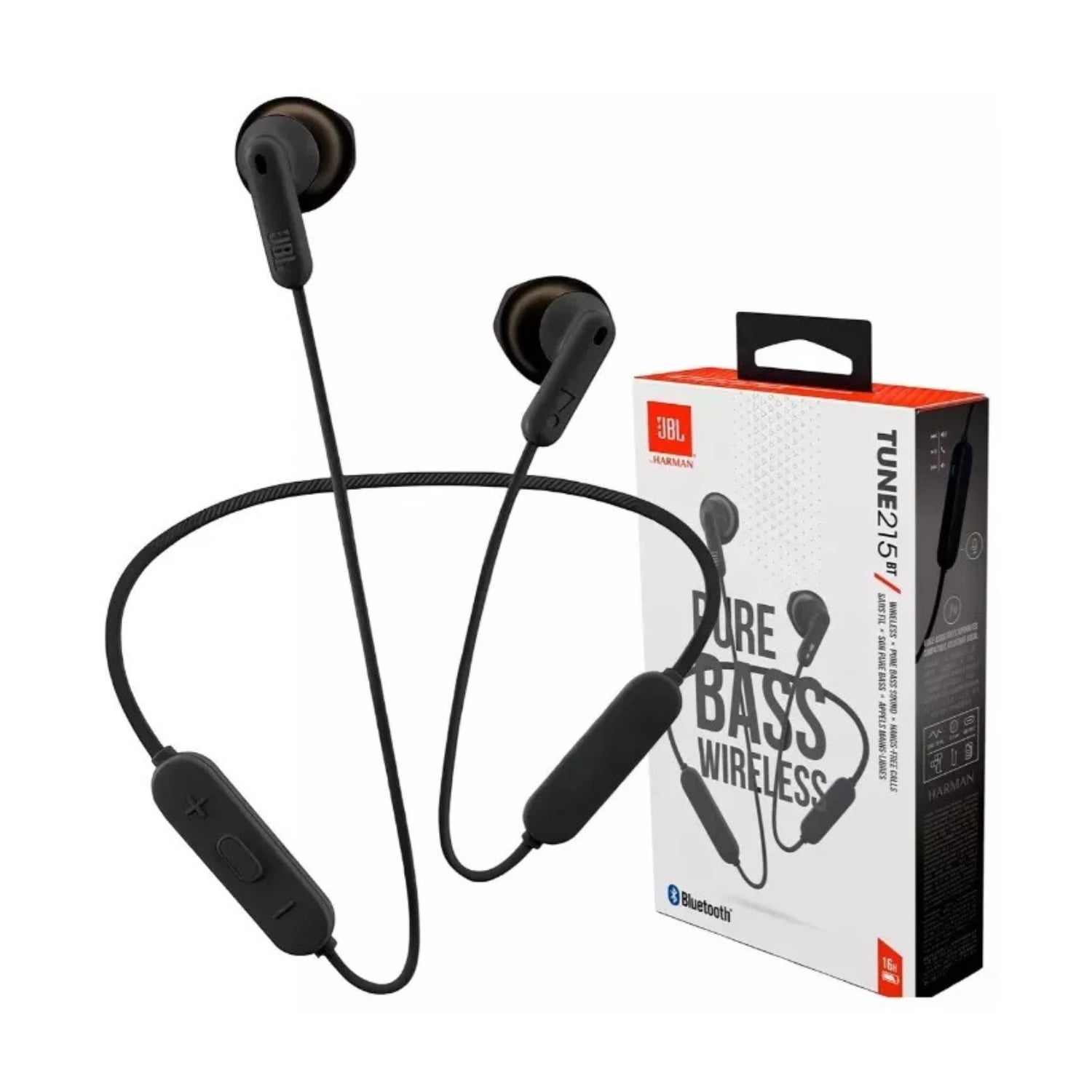 AUDIFONOS BLUETOOTH JBL TUNE 215 BT 16 HORAS - NEGRO - 1