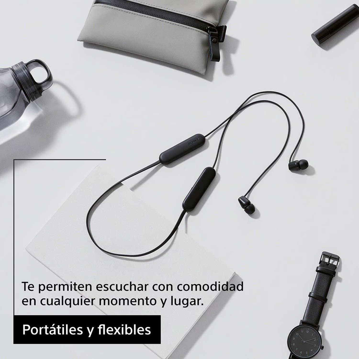 AUDÍFONO IN EAR BLUETOOTH SONY WI-C100/BZ  UC NEGRO - 3
