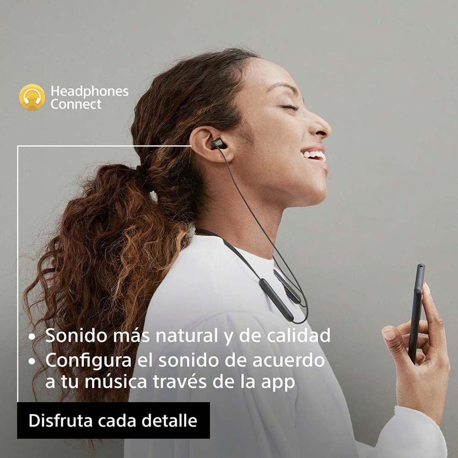 AUDÍFONO IN EAR BLUETOOTH SONY WI-C100/BZ  UC NEGRO - 5