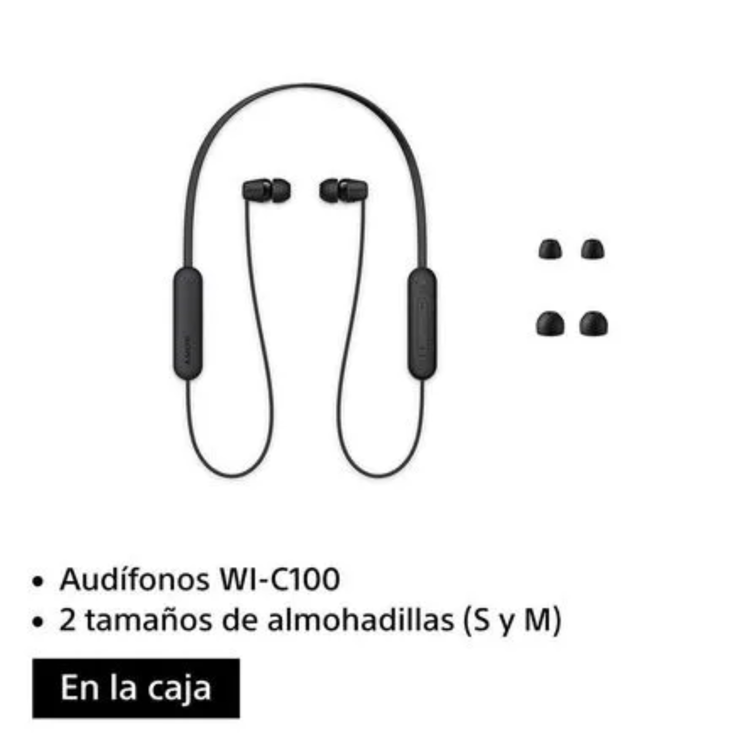 AUDÍFONO IN EAR BLUETOOTH SONY WI-C100/BZ  UC NEGRO - 7