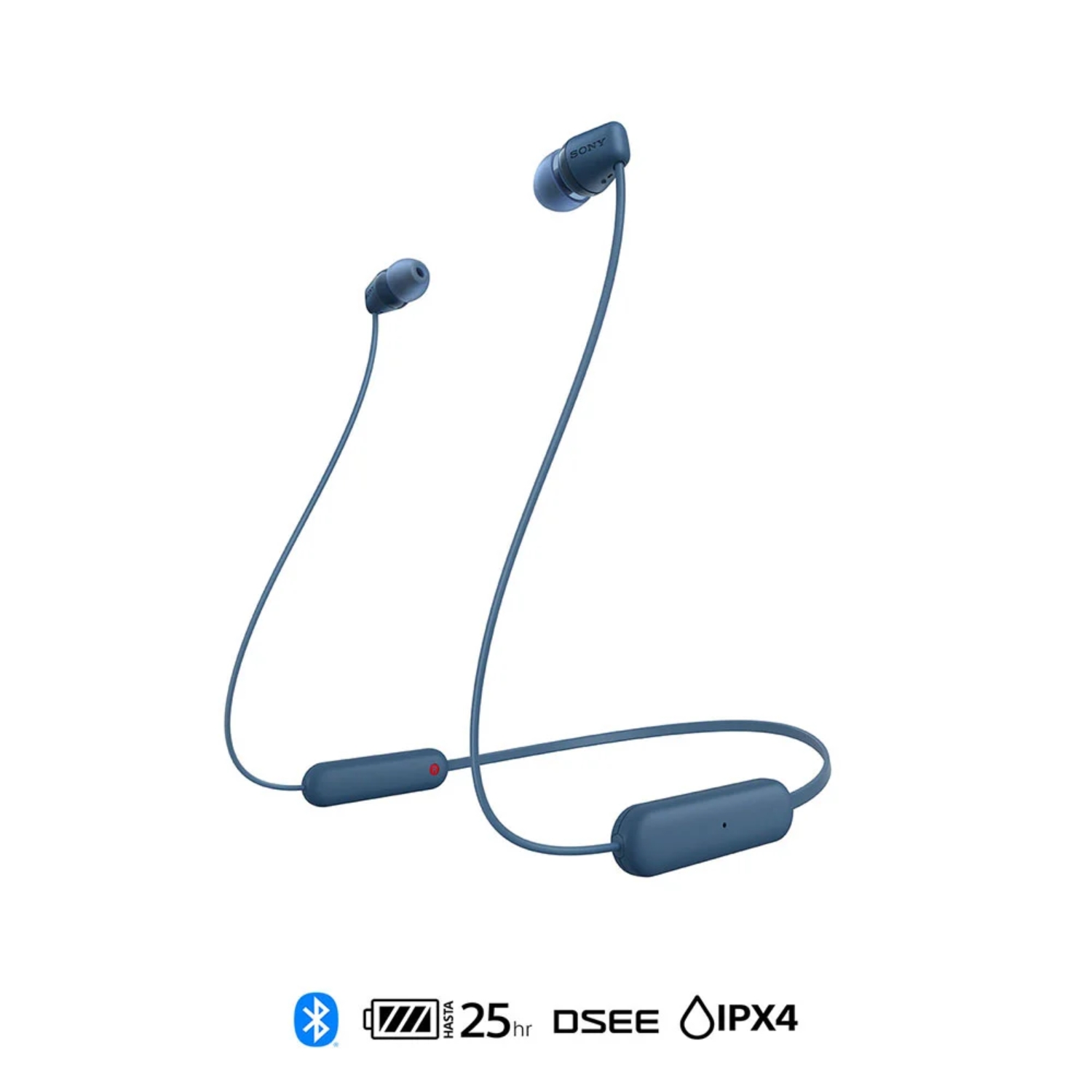 AUDÍFONO IN EAR BLUETOOTH SONY WI-C100/LZ UC AZUL - 2
