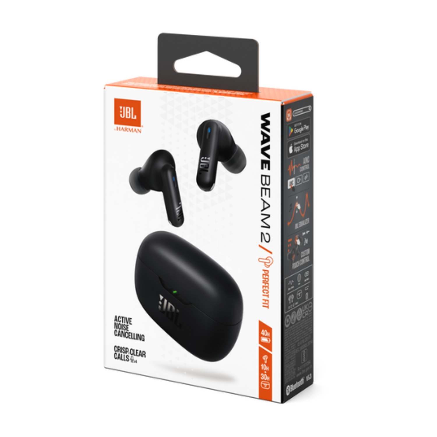 AUDIFONO INALAMBRICO JBL WAVE BEAM 2 NEGRO - 8