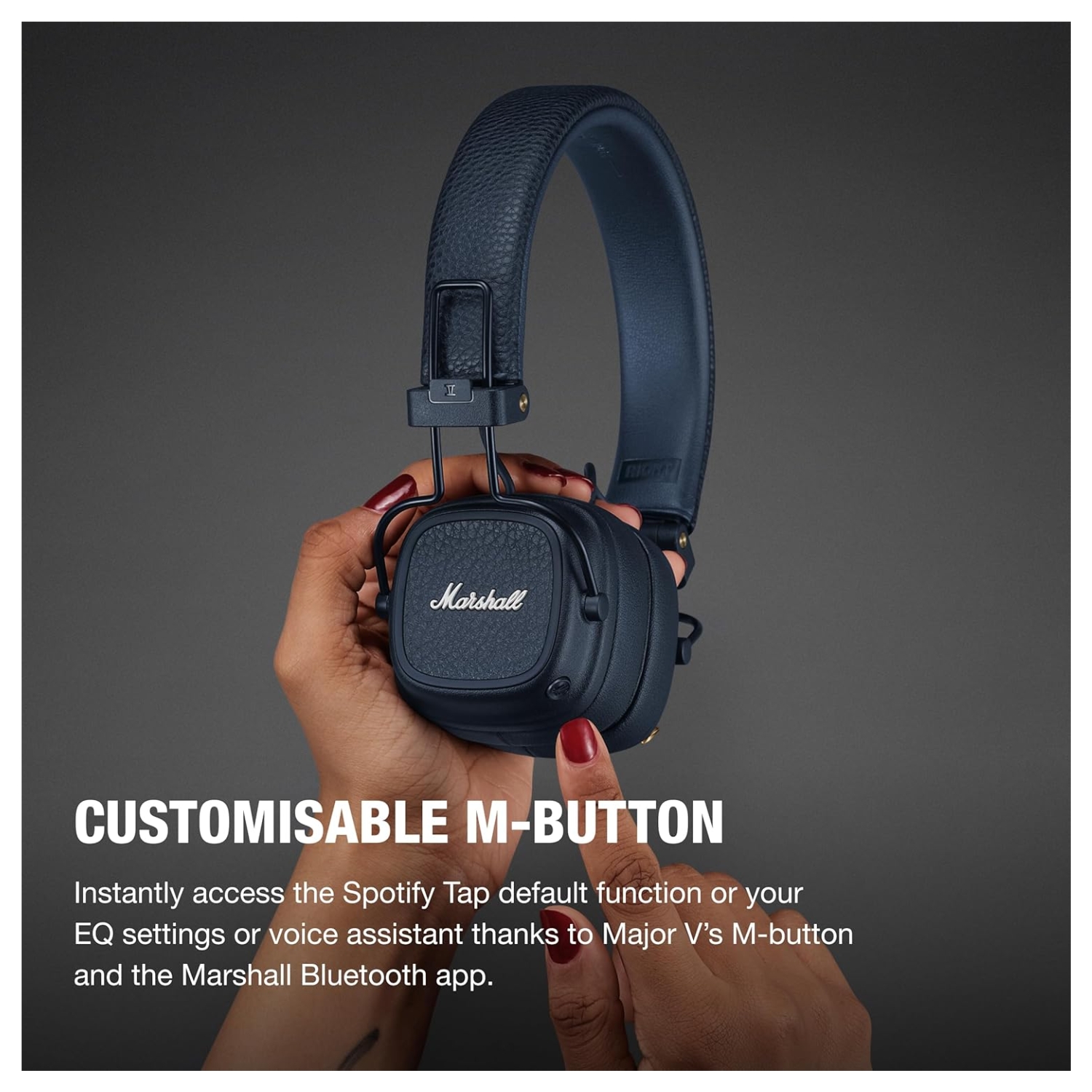 AUDÍFONOS BLUETOOTH MARSHALL MAJOR V ON-EAR WIRELESS 100HRS AZUL - 10