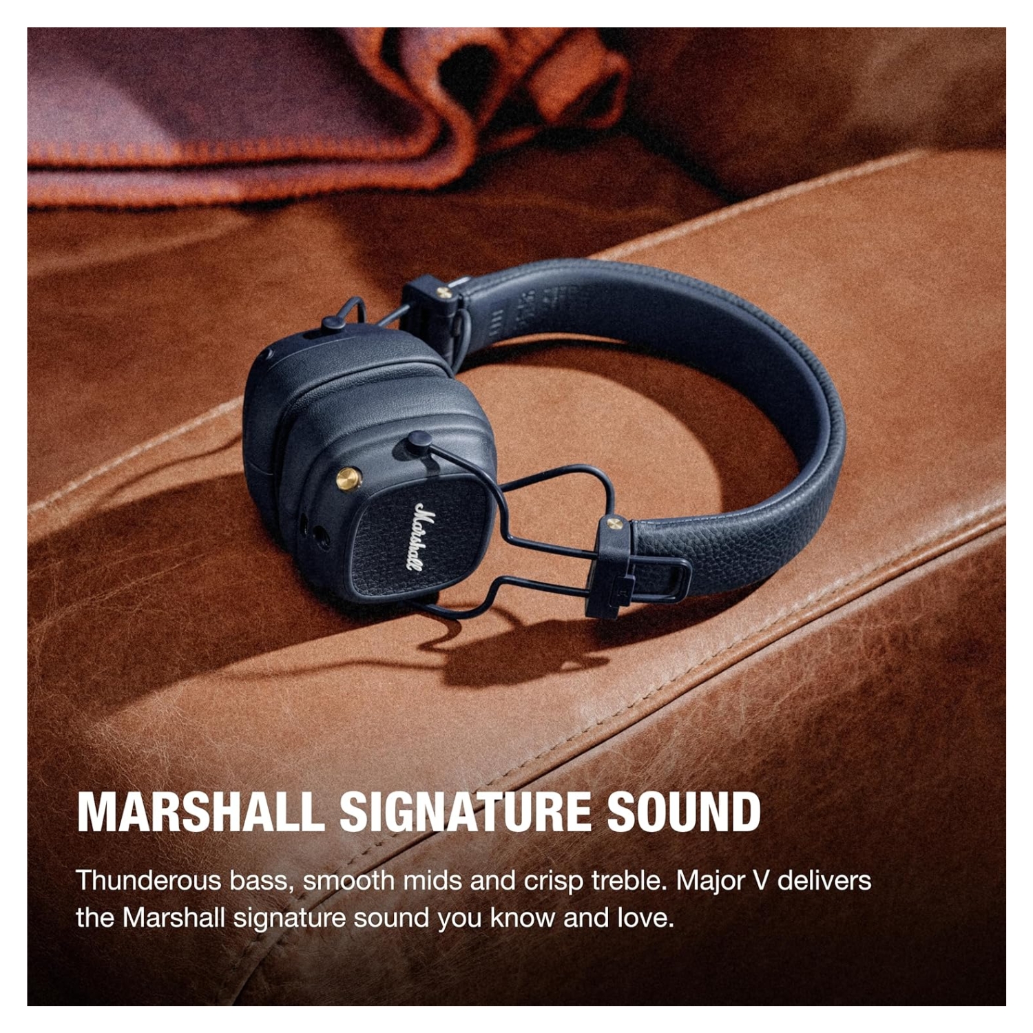 AUDÍFONOS BLUETOOTH MARSHALL MAJOR V ON-EAR WIRELESS 100HRS AZUL - 7
