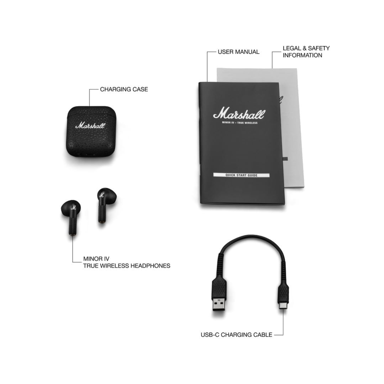AUDÍFONOS BLUETOOTH MARSHALL MINOR IV IN-EAR IPX4 25HRS NEGRO - 7