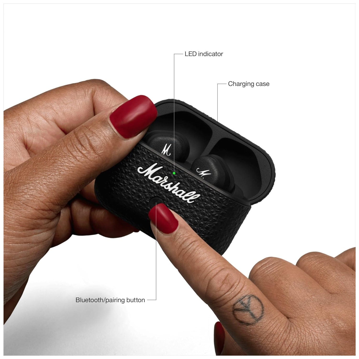 AUDÍFONOS BLUETOOTH MARSHALL MOTIF II ANC IN-EAR TWS 30HRS NEGRO - 5