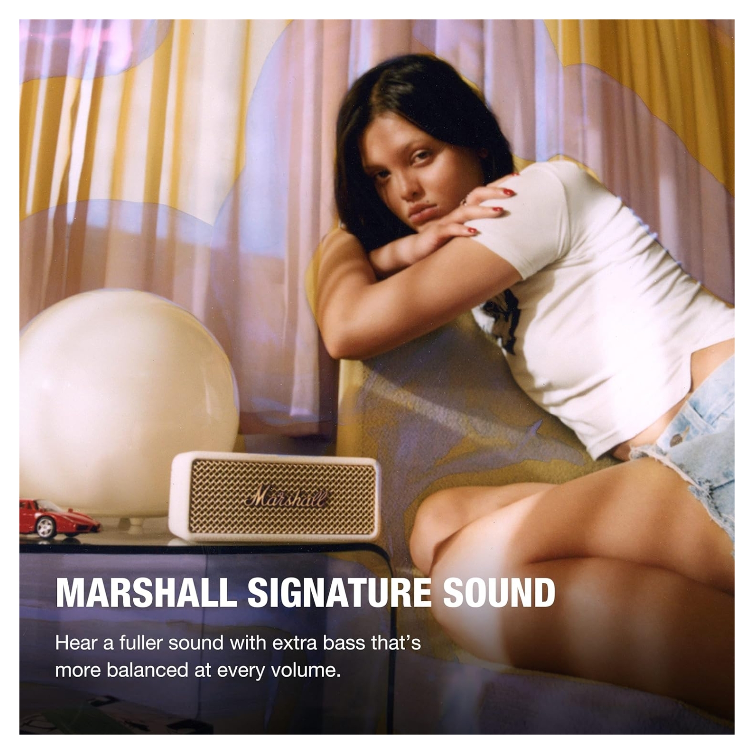 PARLANTE BLUETOOTH PORTATIL MARSHALL EMBERTON III IP67 32HRS CREMA - 7