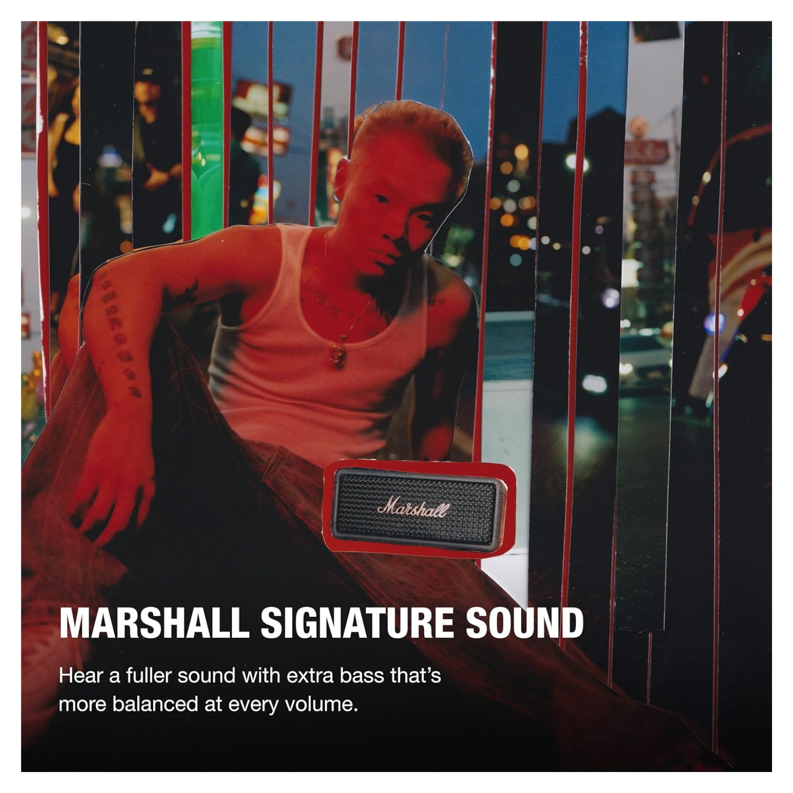 PARLANTE BLUETOOTH PORTATIL MARSHALL EMBERTON III IP67 32HRS NEGRO - 7