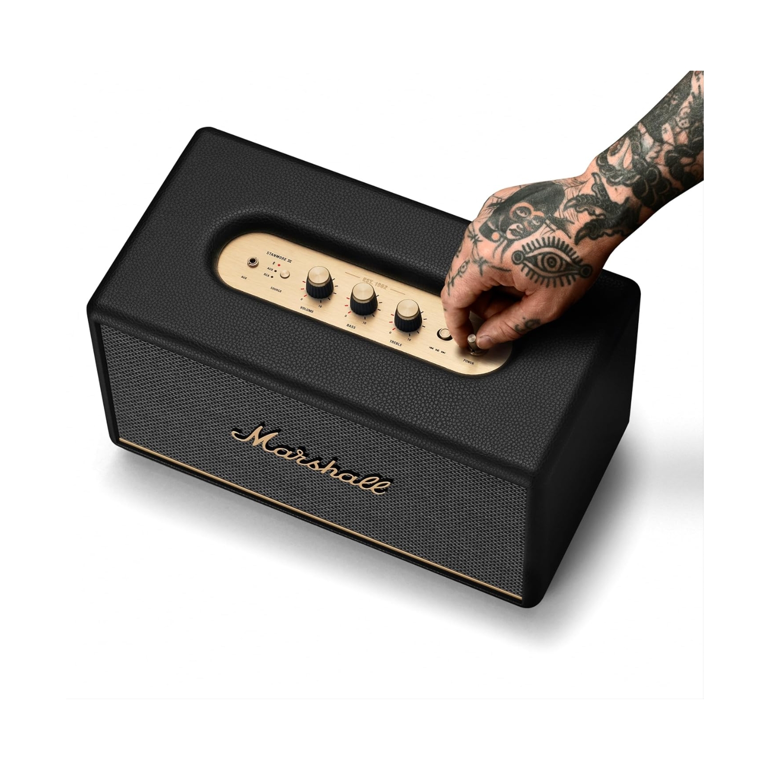 PARLANTE BLUETOOTH MARSHALL STANMORE III BT5.2 80 WATTS RCA NEGRO - 4