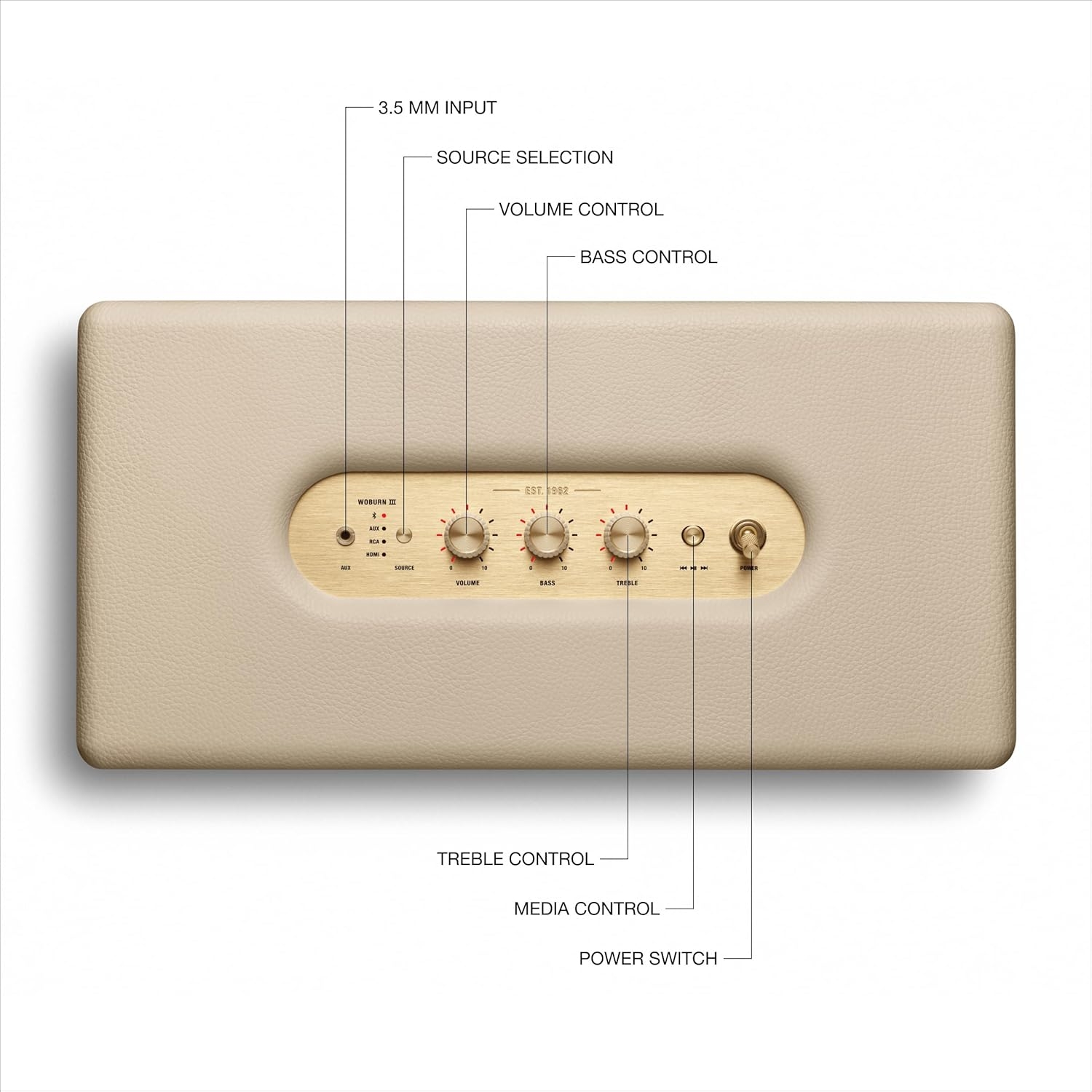 PARLANTE MARSHALL WOBURN III CREMA - 4