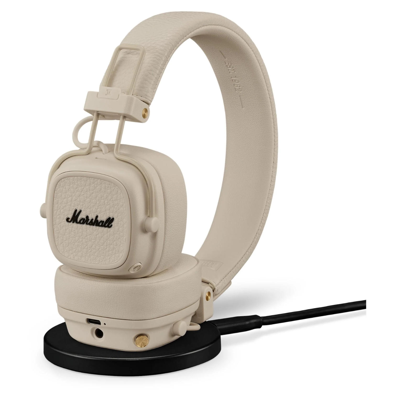 AUDÍFONOS BLUETOOTH MARSHALL MAJOR V ON-EAR WIRELESS 100HRS CREMA - 8