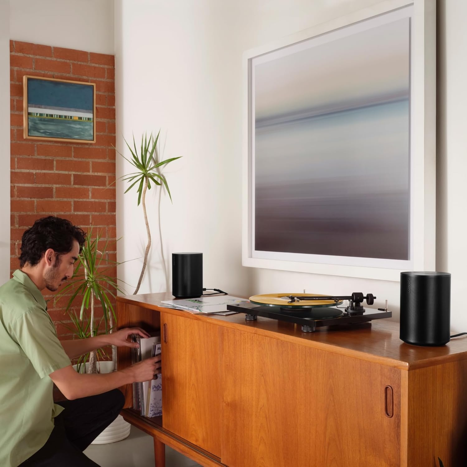 PARLANTE INTELIGENTE SONOS ERA 100 CON WIFI Y BLUTOOTH NEGRO - 7