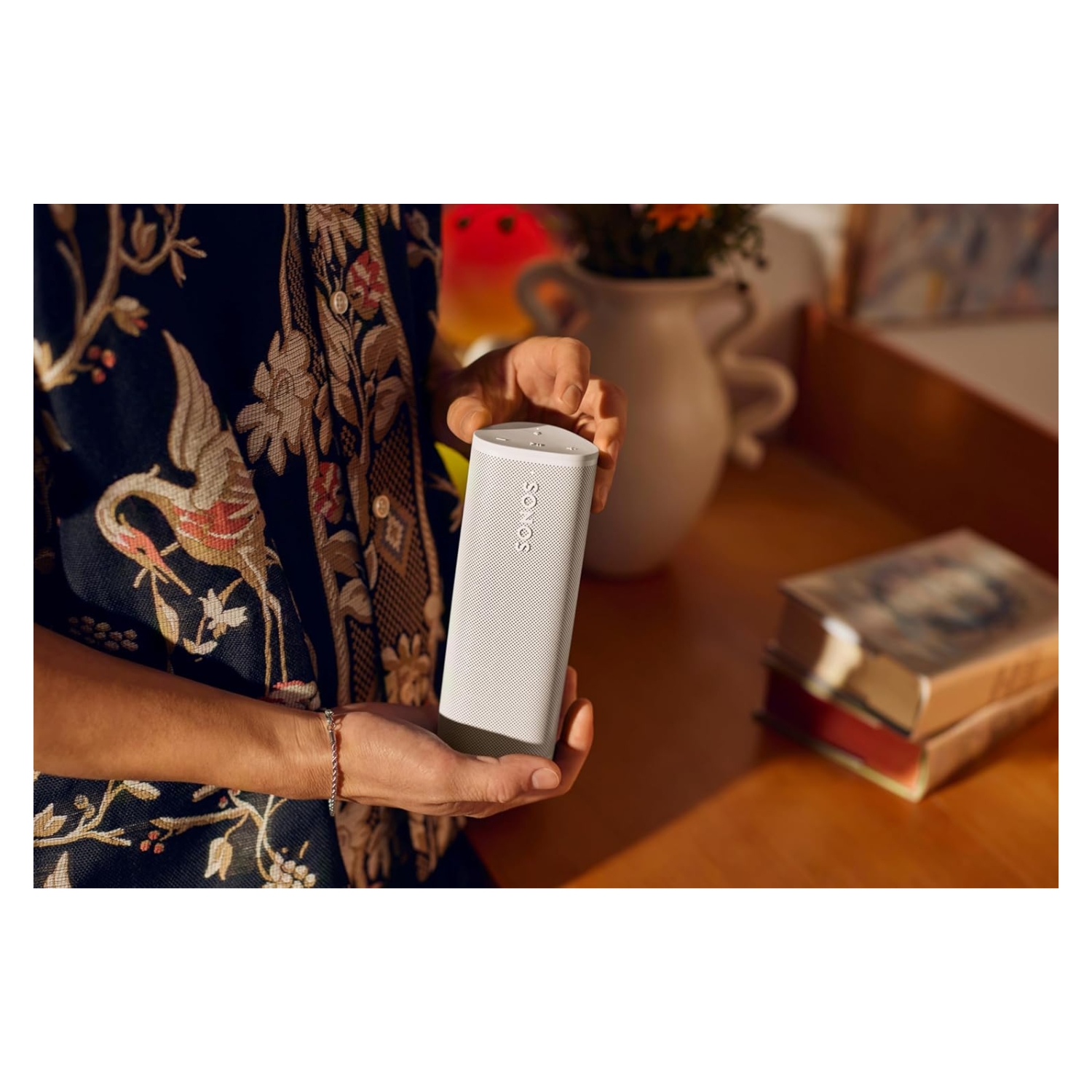 PARLANTE PORTATIL INALÁMBRICO SONOS ROAM 2 BLUETOOTH Y WIFI BLANCO - 7