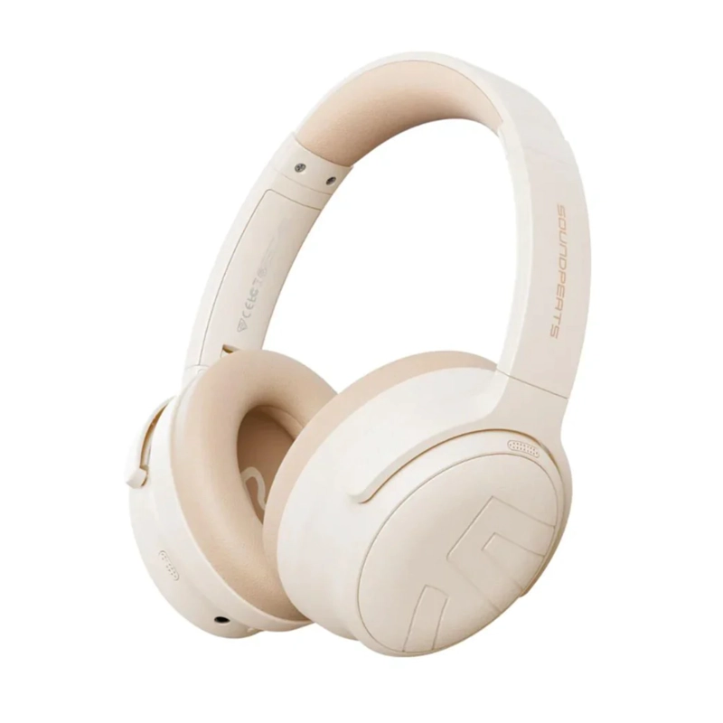 AUDIFONOS SOUNDPEATS SPACE PRO HI-RES LDAC ANC HIBRIDO AI BEIGE - 1