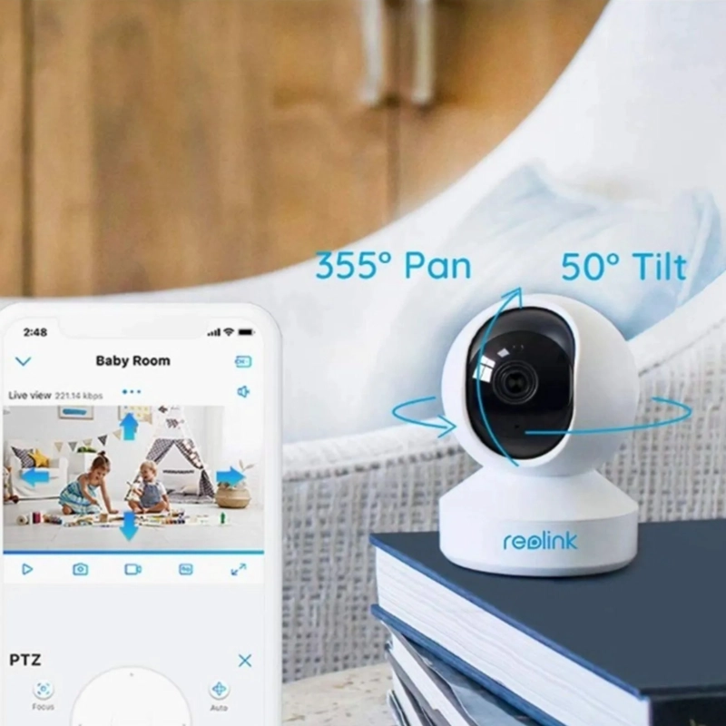 CÁMARA DE SEGURIDAD WIFI REOLINK E1 3MP SUPER HD BLANCO - 2