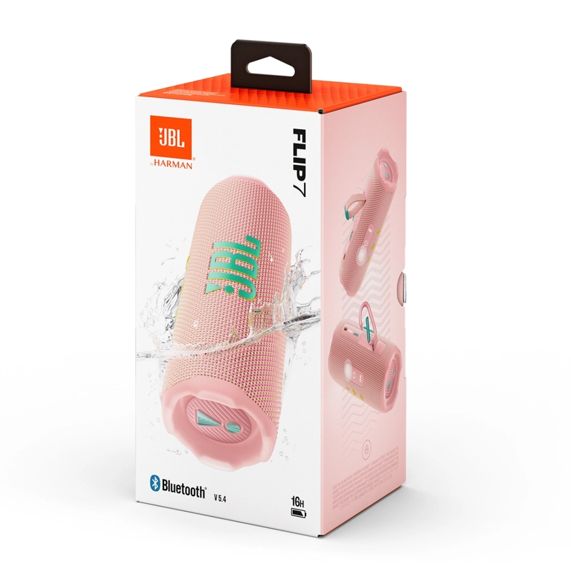 PARLANTE BLUETOOTH PORTÁTIL JBL FLIP 7 ROSADO CON IA SOUND BOOST - 9