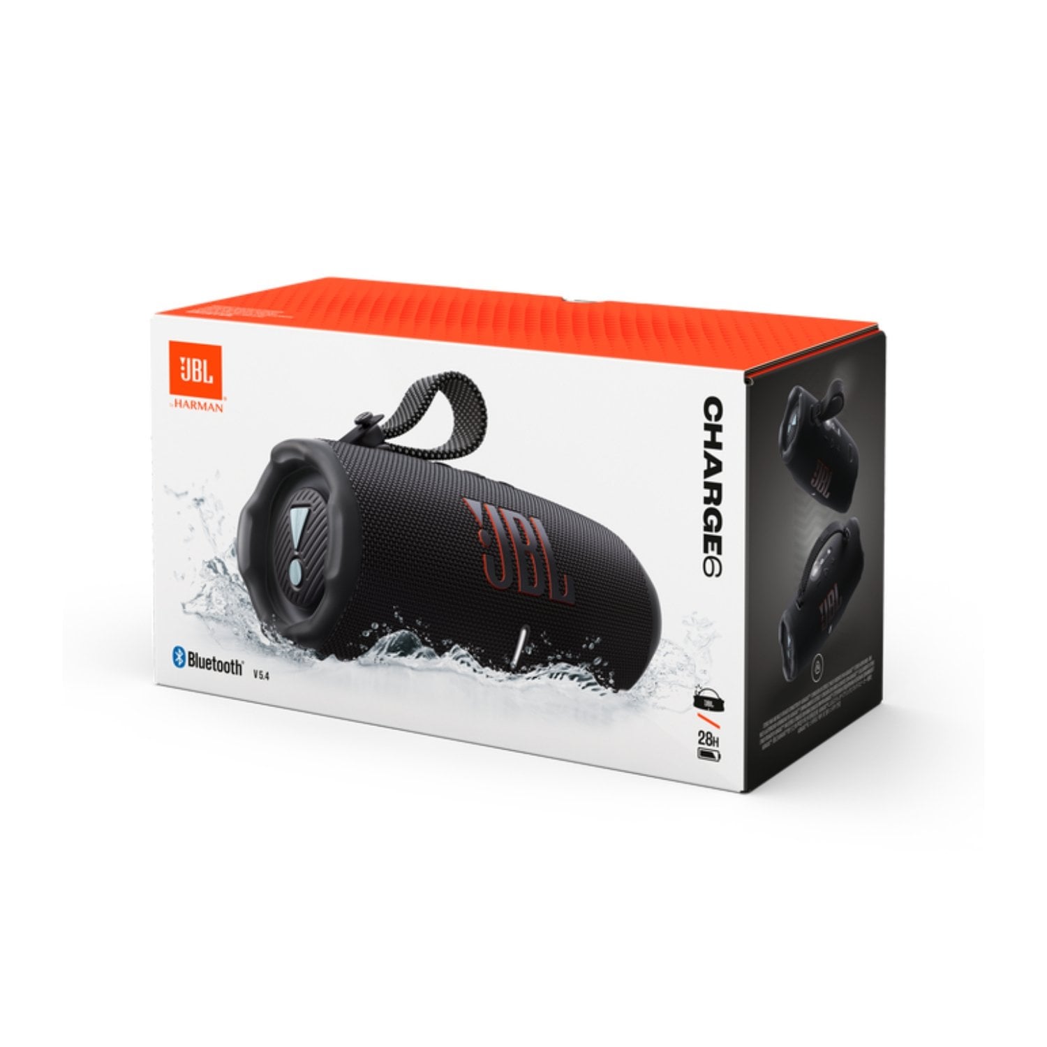 PARLANTE BLUETOOTH JBL CHARGE 6 NEGRO 28 HORAS - 6