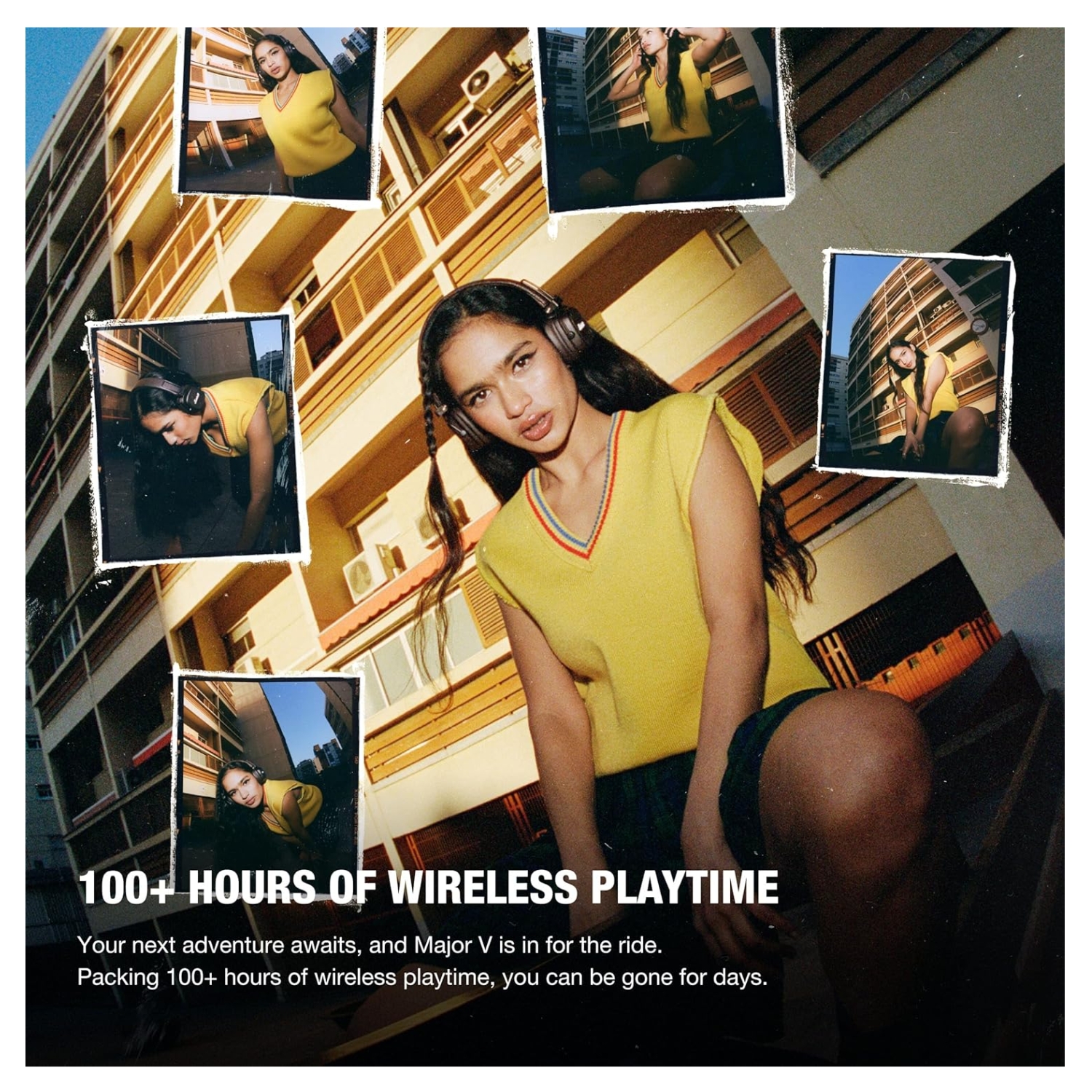 AUDÍFONOS BLUETOOTH MARSHALL MAJOR V ON-EAR WIRELESS 100HRS CAFÉ - 9