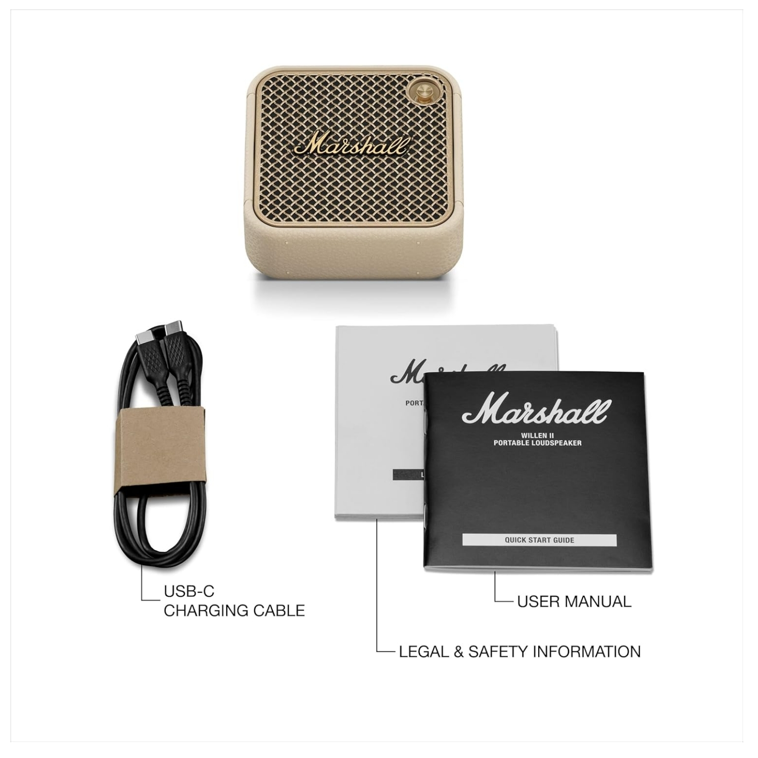 PARLANTE BLUETOOTH PORTATIL MARSHALL WILLEN II IP67 17HRS CREMA - 7