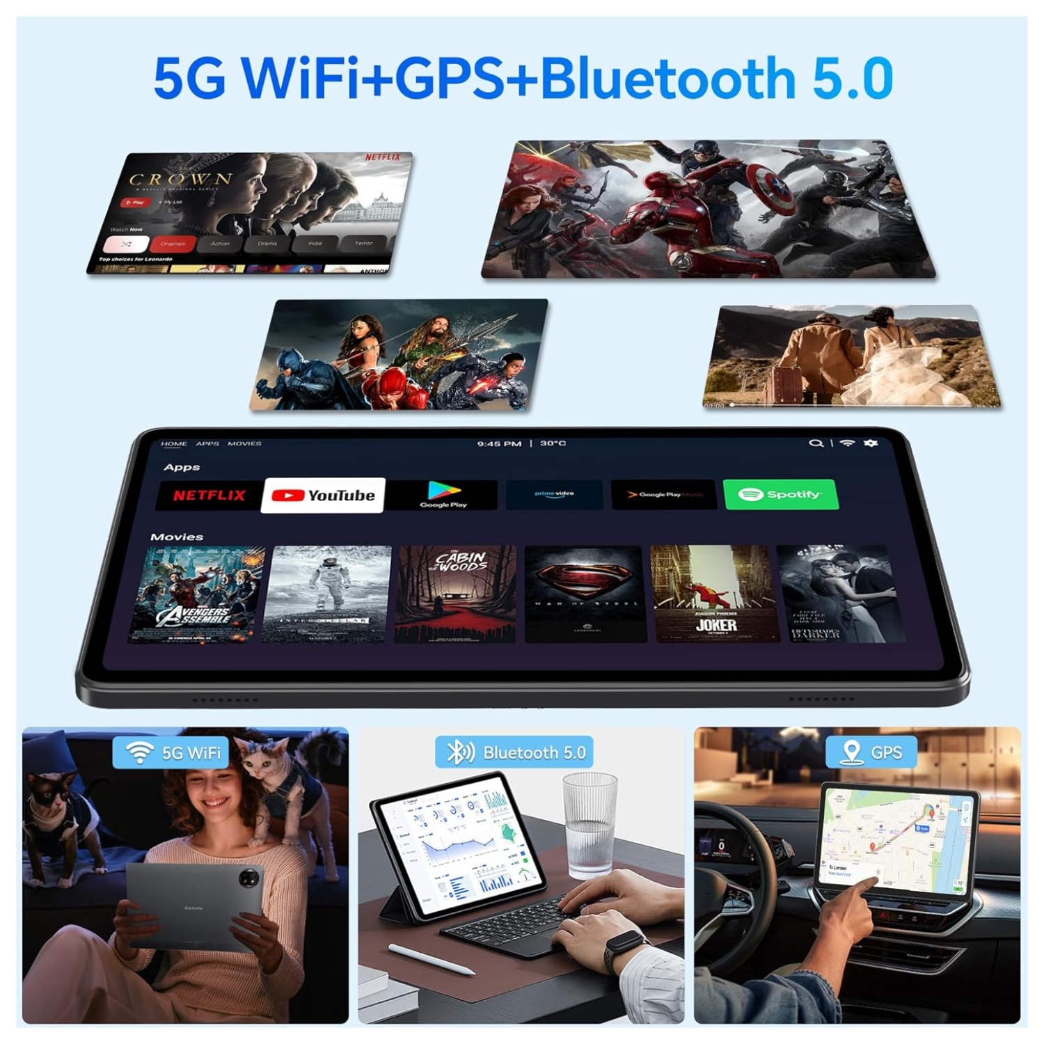 TABLET BLACKVIEW TAB 20 WIFI 10.1” 64GB SPACE GREY 4GB RAM - 6