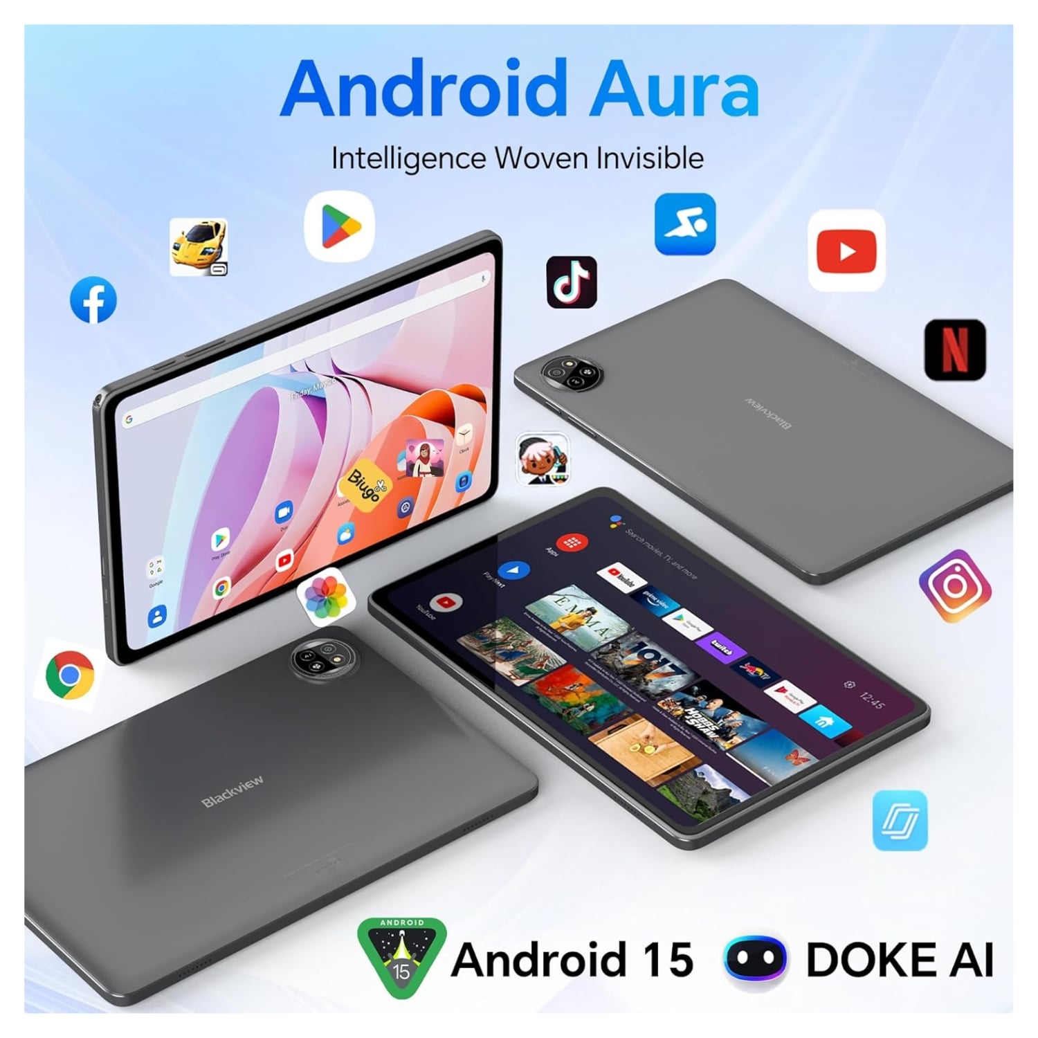 TABLET BLACKVIEW TAB 20 WIFI 10.1” 64GB SPACE GREY 4GB RAM - 8