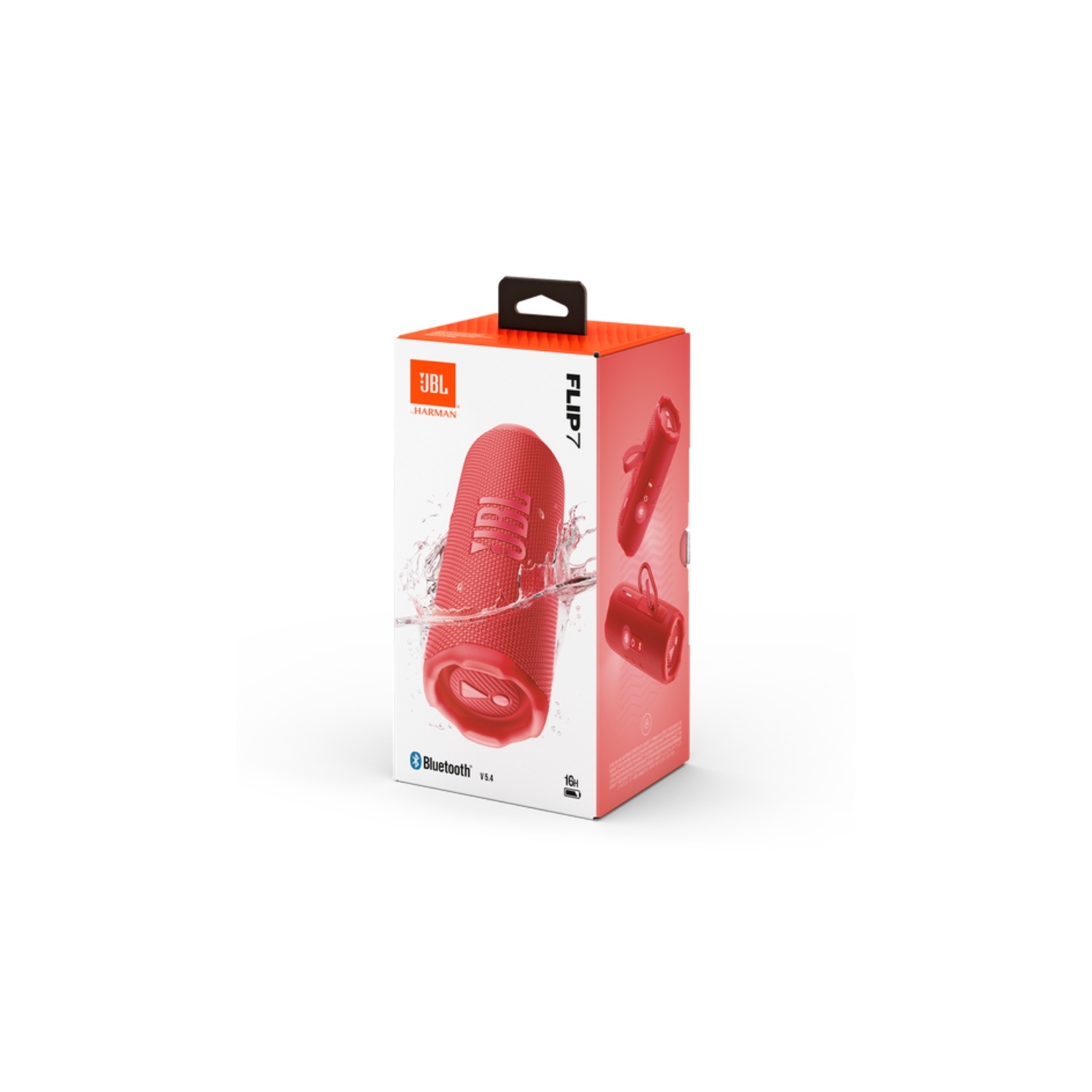 PARLANTE BLUETOOTH PORTÁTIL JBL FLIP 7 ROJO CON AI SOUND BOOST - 7