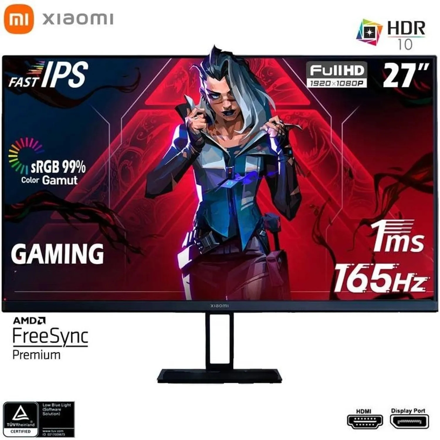 MONITOR GAMER XIAOMI G27I 27' EU IPS FULL HD 165 HZ NEGRO - 2