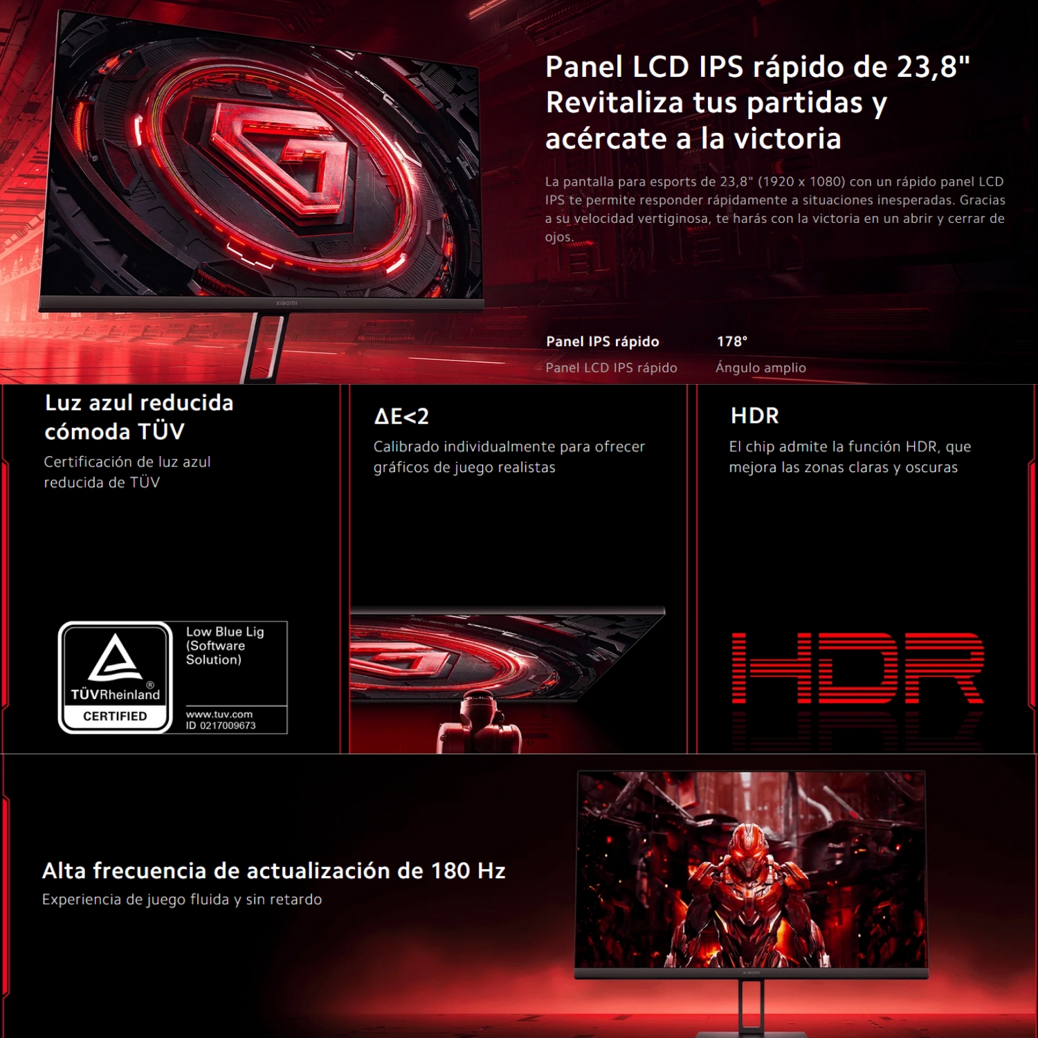 MONITOR GAMER XIAOMI G24I IPS EU 180 HZ - 7