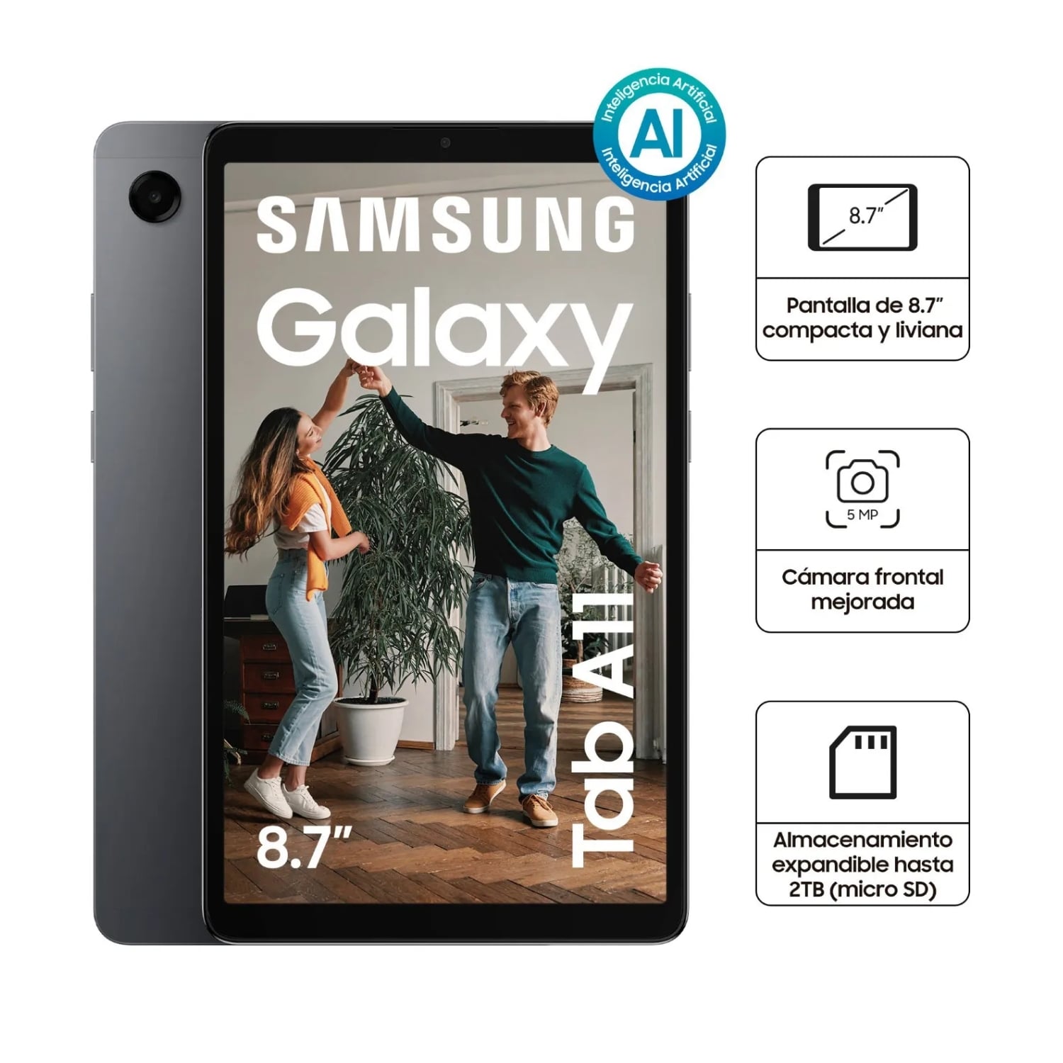 TABLET SAMSUNG GALAXY TAB A11 8.7' 4GB 64GB GRIS - 2