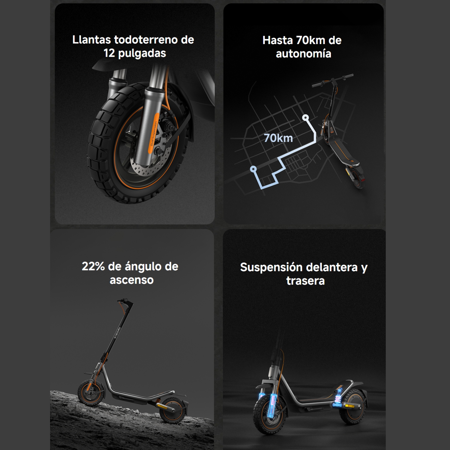 SCOOTER XIAOMI ELECTRIC SCOOTER 6 PRO NEGRO GL - 4