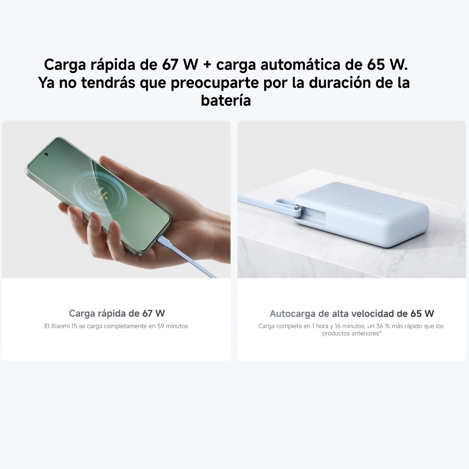 XIAOMI POWER BANK 10000MAH 67W BEIGE PARA CELULAR Y LAPTOP - 5