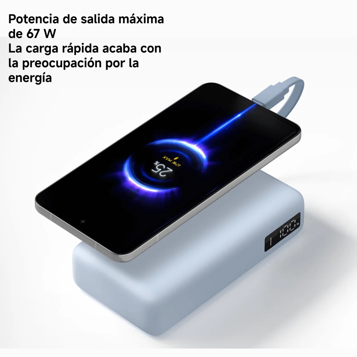 XIAOMI POWER BANK 20000MAH 67W AZUL PARA CELULAR Y LAPTOP - 7