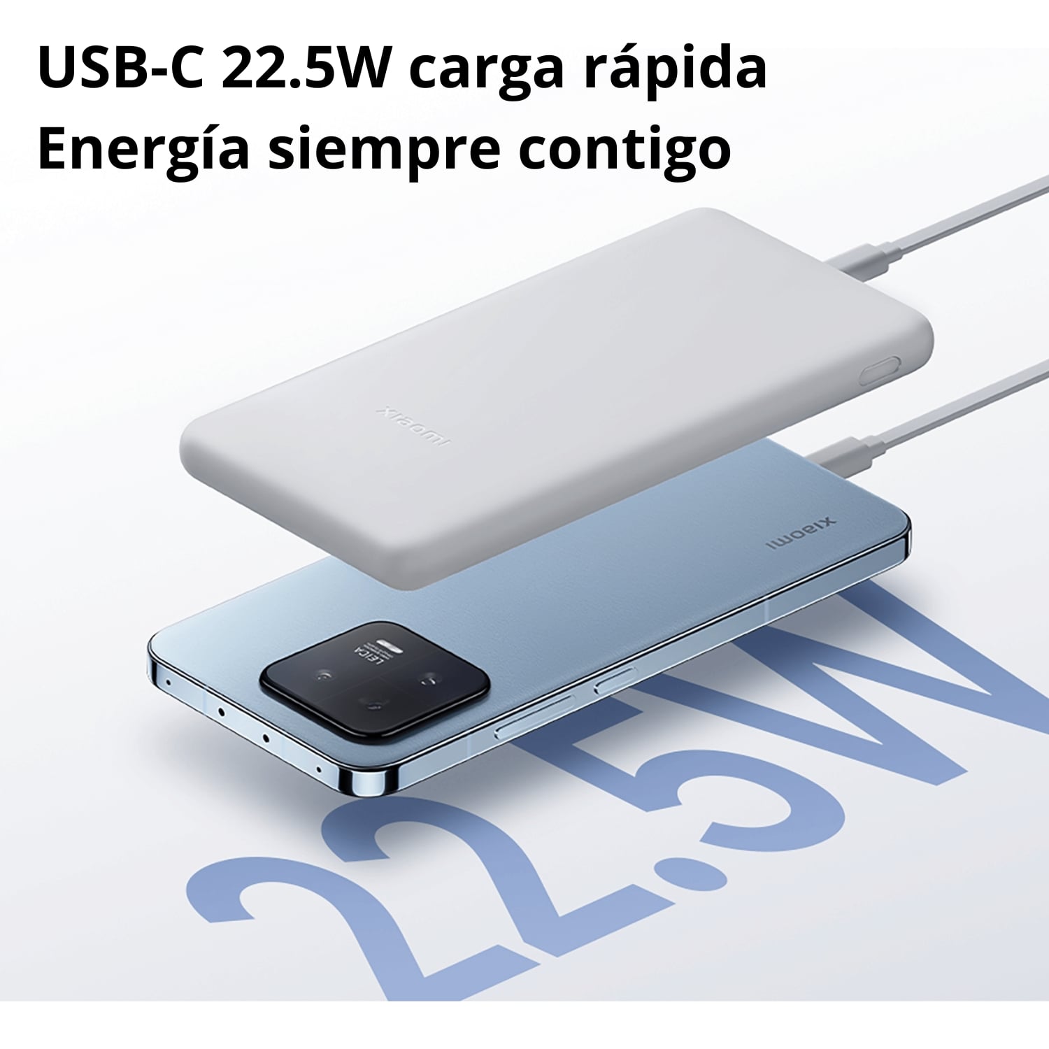 POWER BANK XIAOMI 10000MAH 22.5W LITE BLANCO + AUDÍFONOS REDMI BUDS 6 PLAY NEGRO + MORRAL MULTIUSOS NEGRO - 8