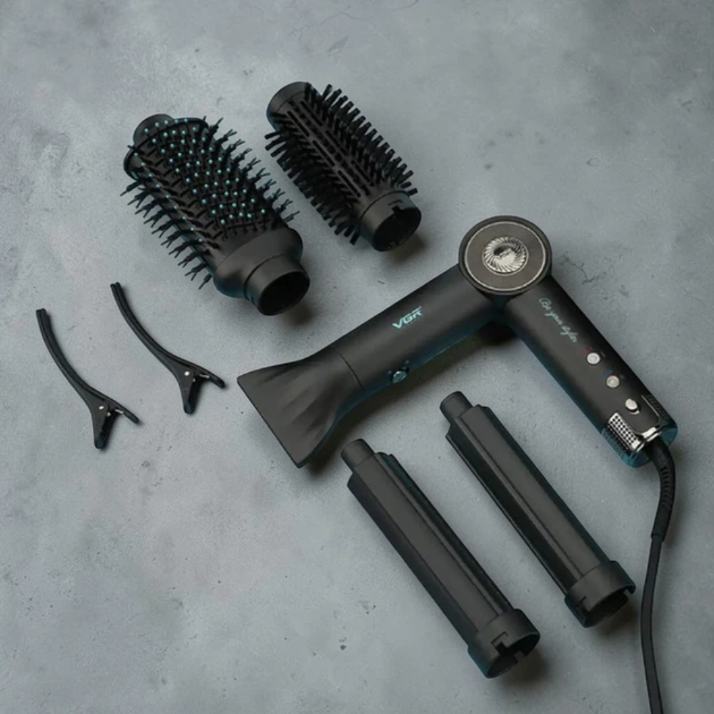CEPILLO MULTISTYLER VGR VOYAGER V-483 PROFESIONAL 5 EN 1 NEGRO - 2