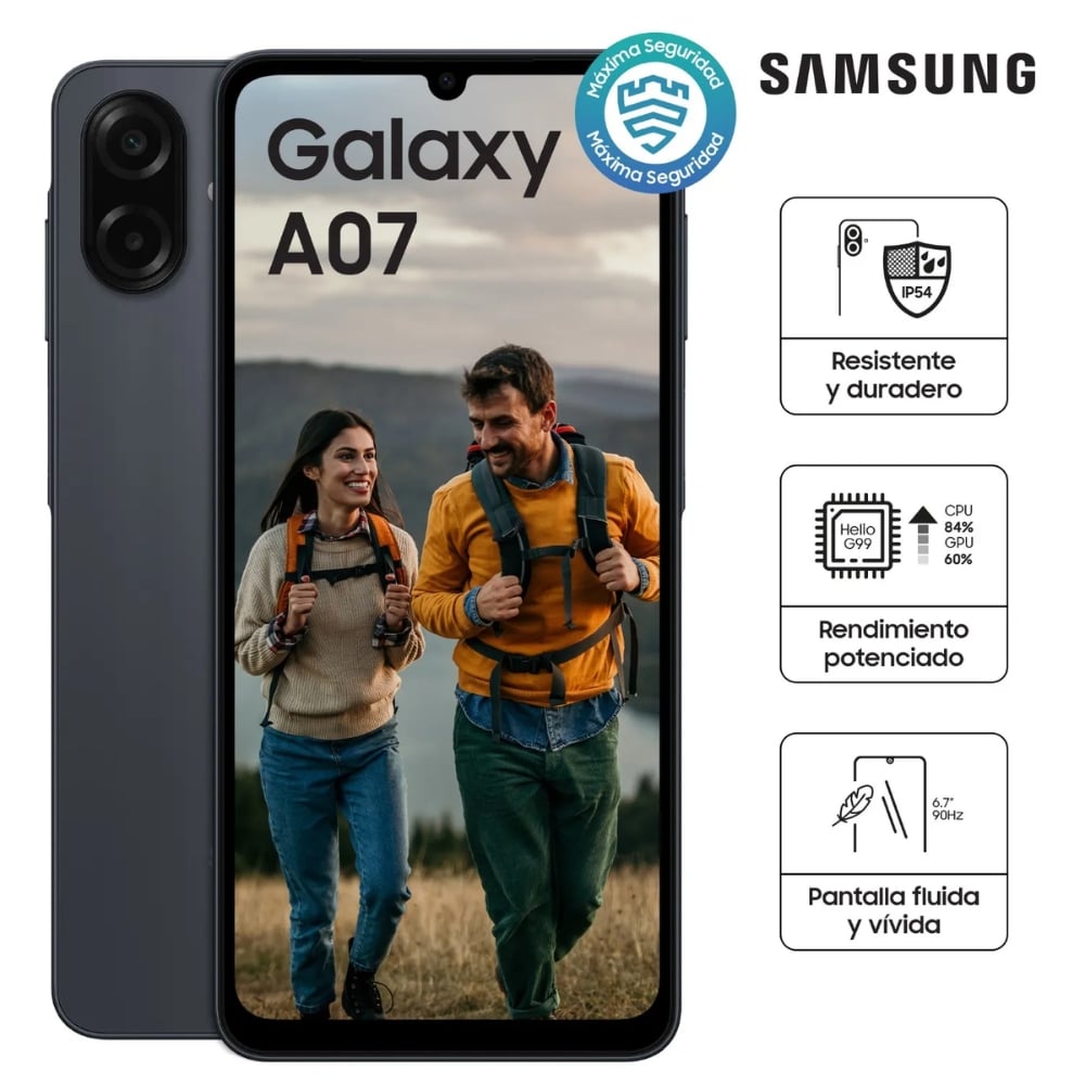 CELULAR SAMSUNG GALAXY A07 128GB 4GB RAM NEGRO - 2