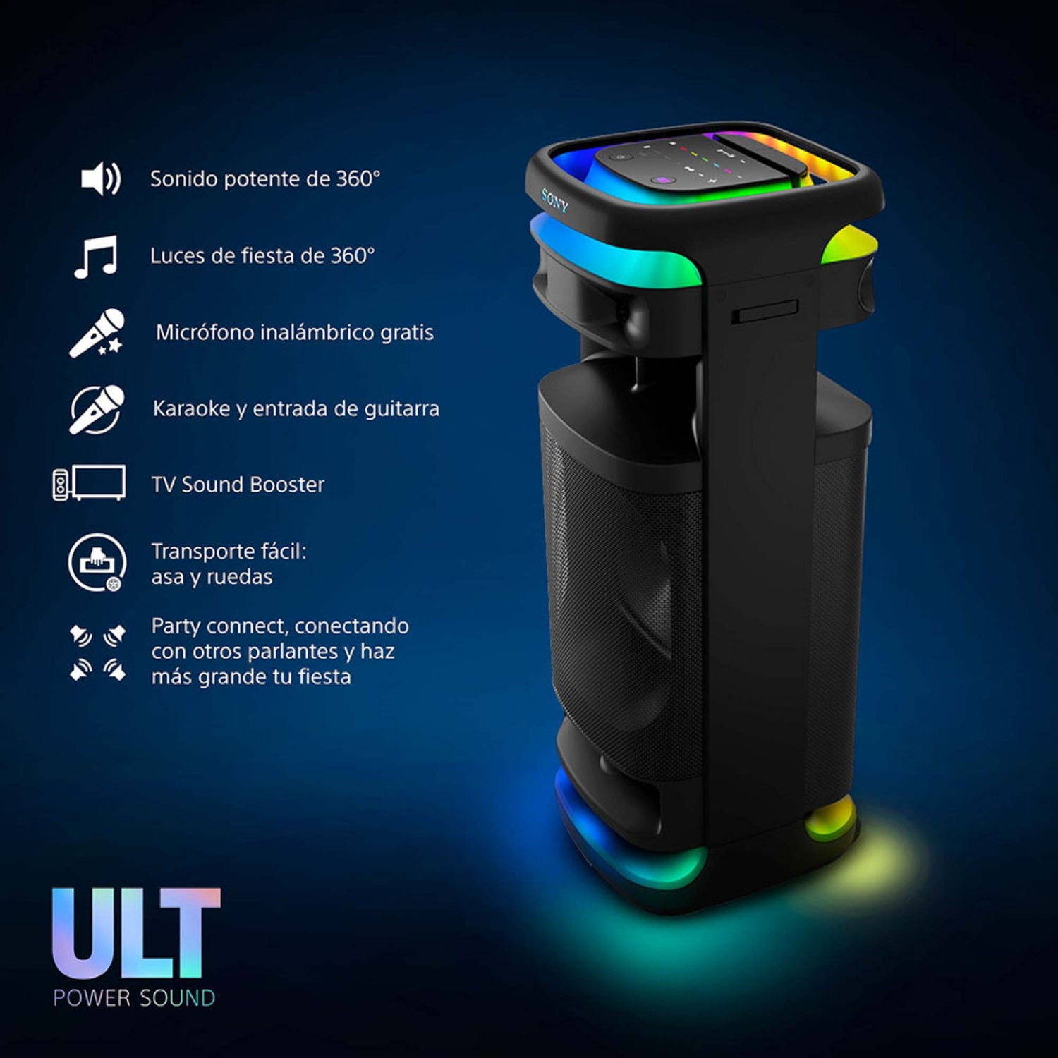 SONY PARLANTE BLUETOOTH SRS-ULT1000 DE FIESTAS ULT TOWER 10 - 3