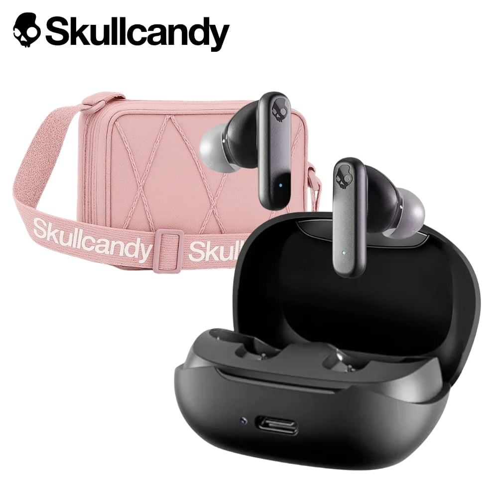 AUDIFONO SKULLCANDY SMOKIN BUDS + SIDBAG MORRAL ROSADO - 1
